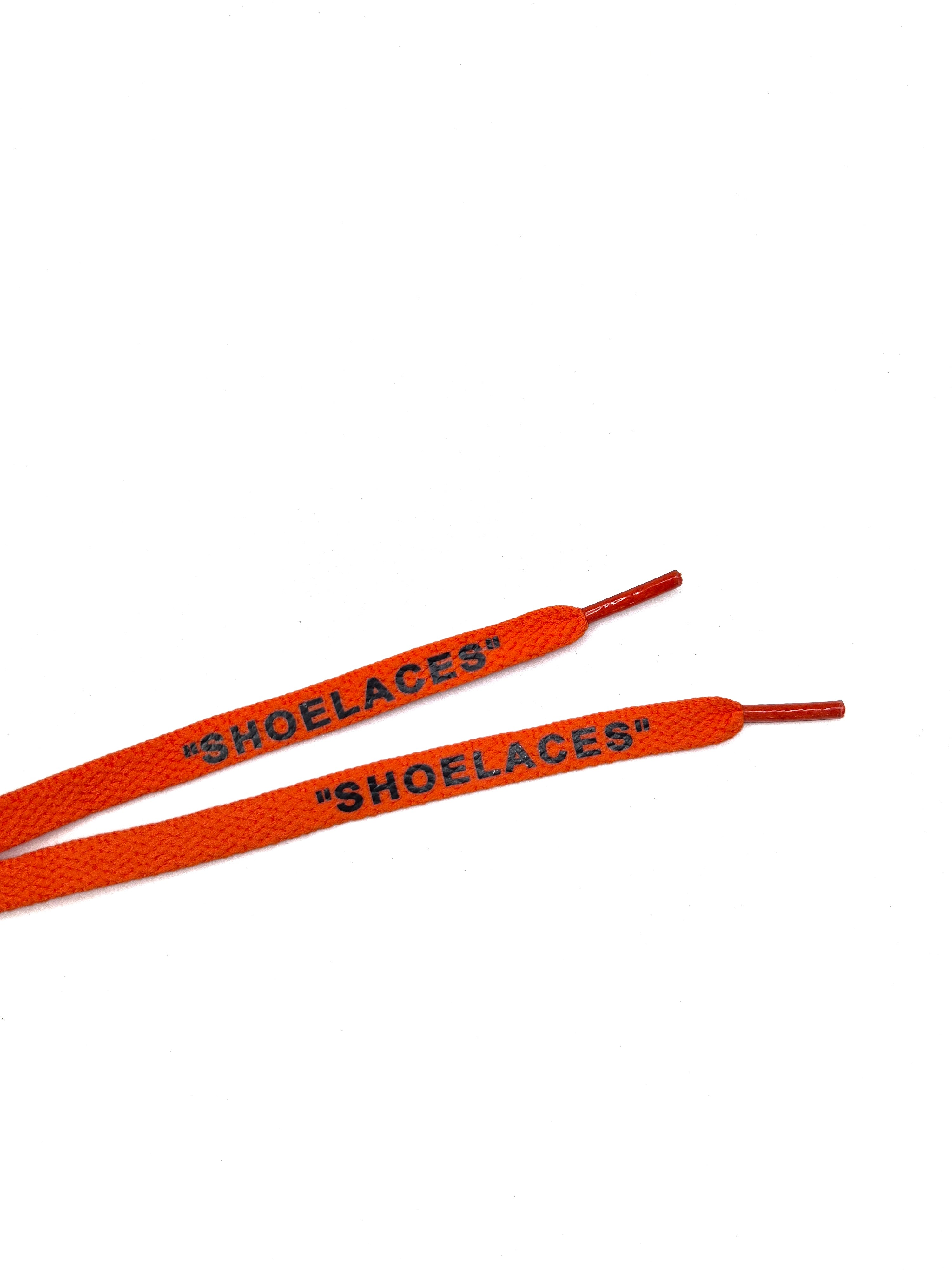 Orange OFF-WHITE style "Shoelaces"