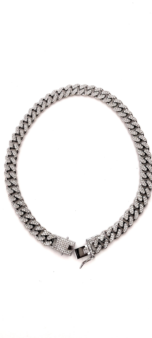 Artic Ice Cuban Link necklace by Freshice|chain