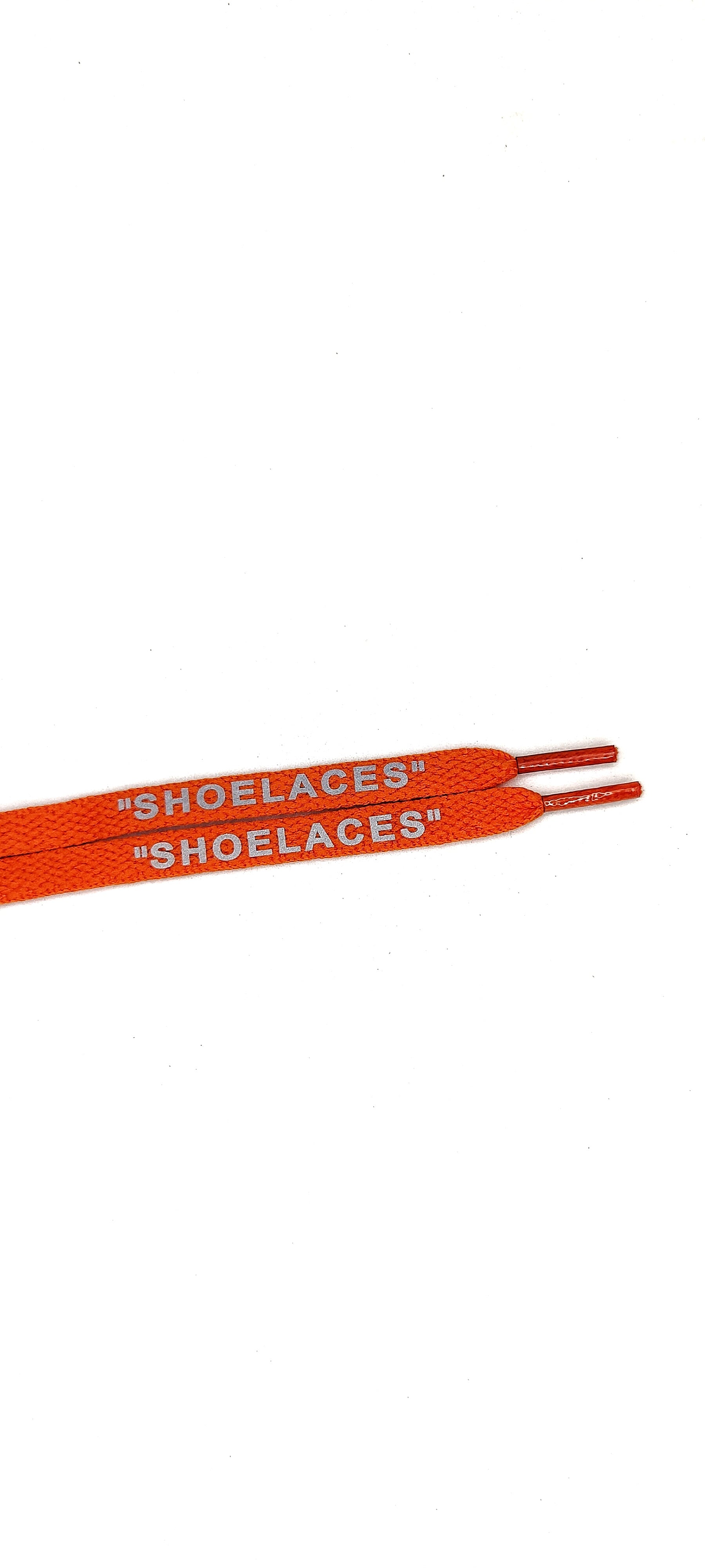 "Shoelaces 3m Reflective" OW style flat lace by TGLC