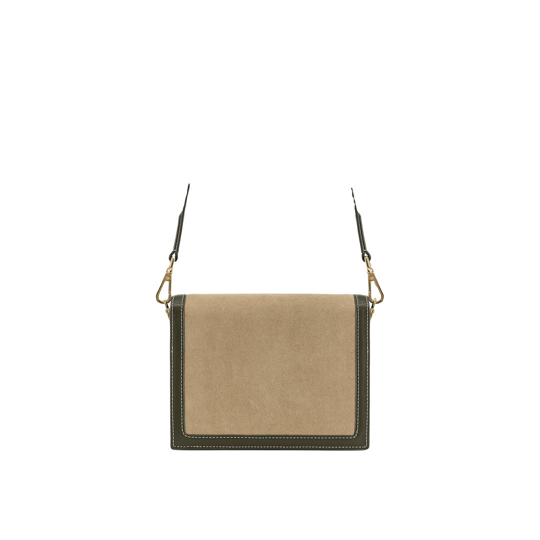 JW PEI Mini Flap Faux Suede Crossbody - Green