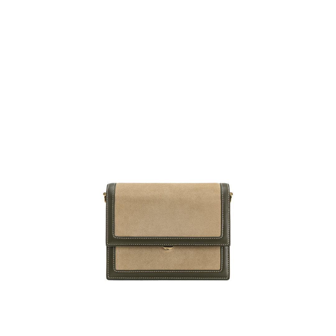 JW PEI Mini Flap Faux Suede Crossbody - Green