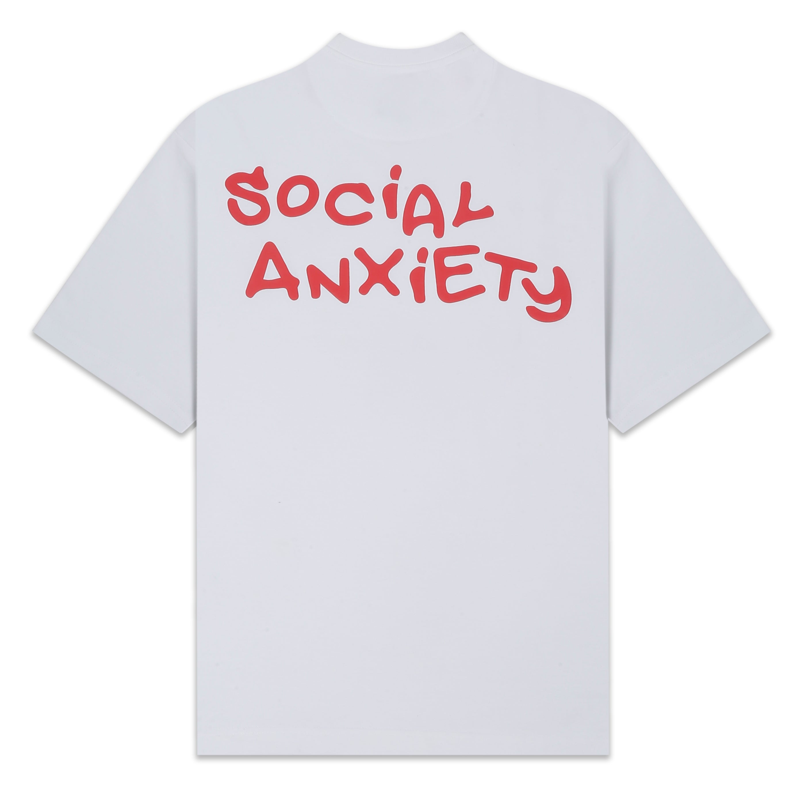 TOO SOBER & SOCIAL ANXIETY WHITE T-SHIRT