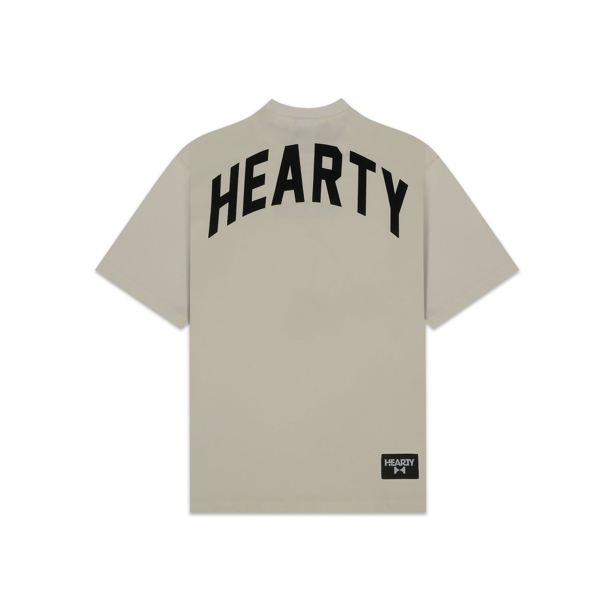 HEARTY SKATE CUSTOMS T-SHIRT - CREAM (UNISEX)