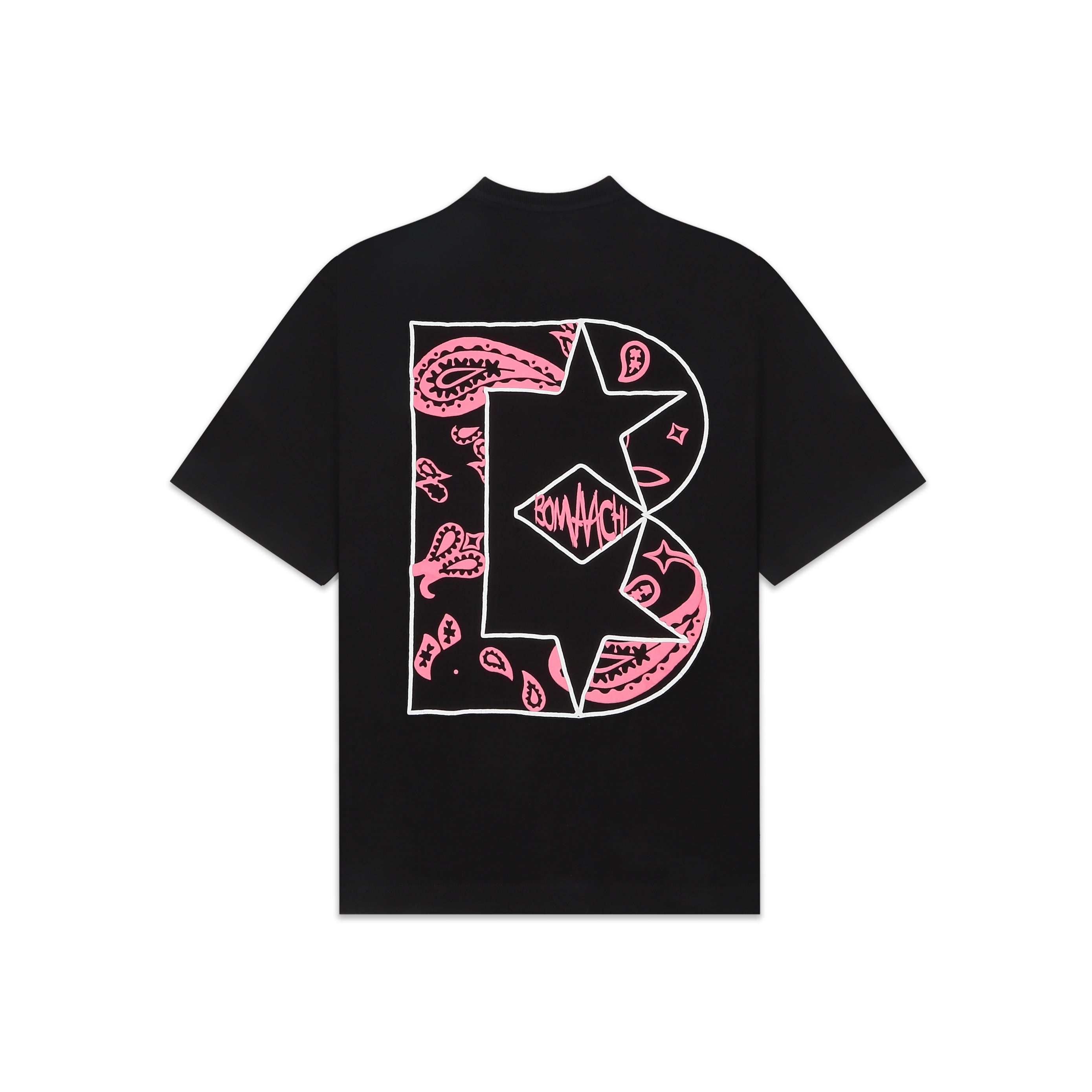 Black Paisley Printed T-shirt