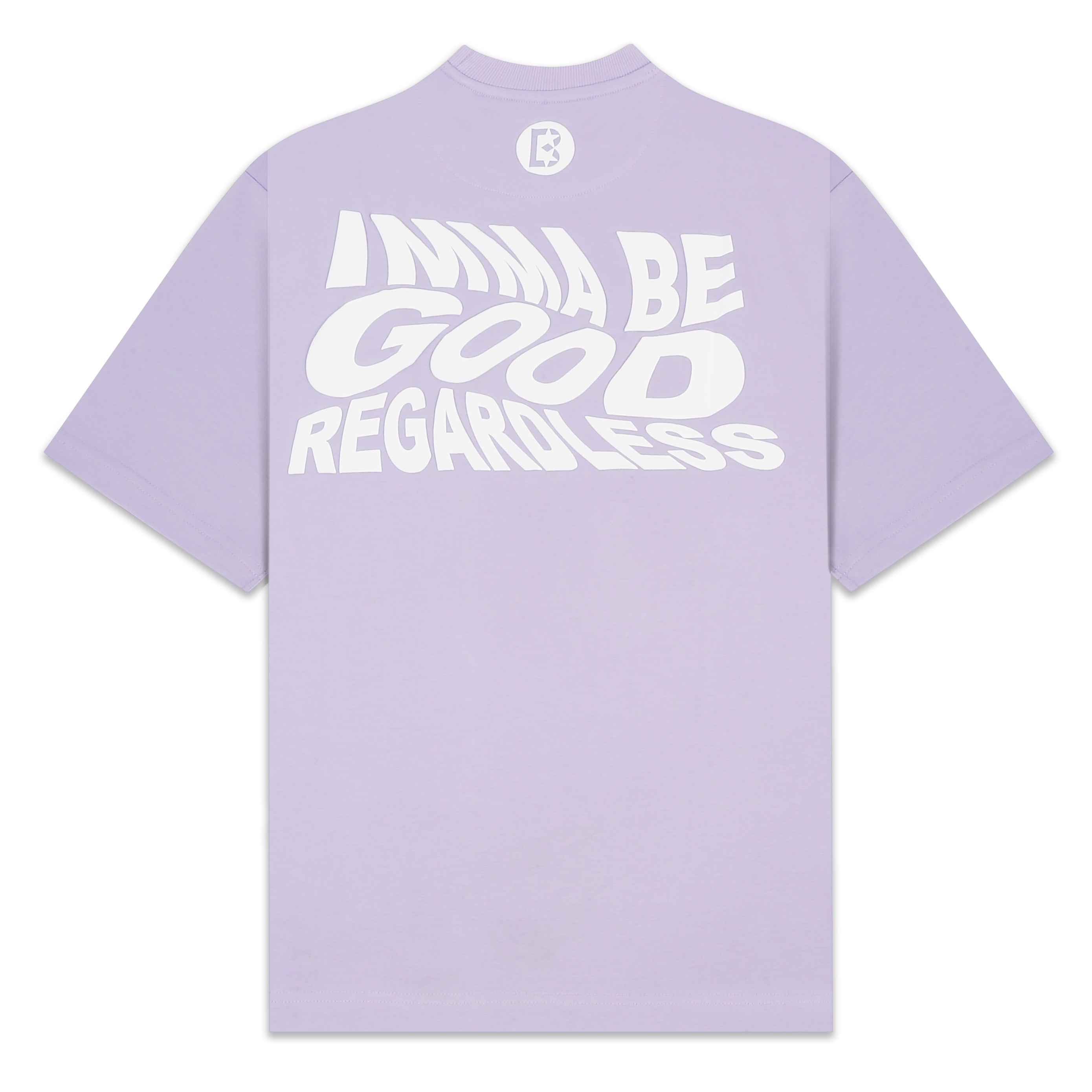 Don't Worry Printed Lilac T-shirt