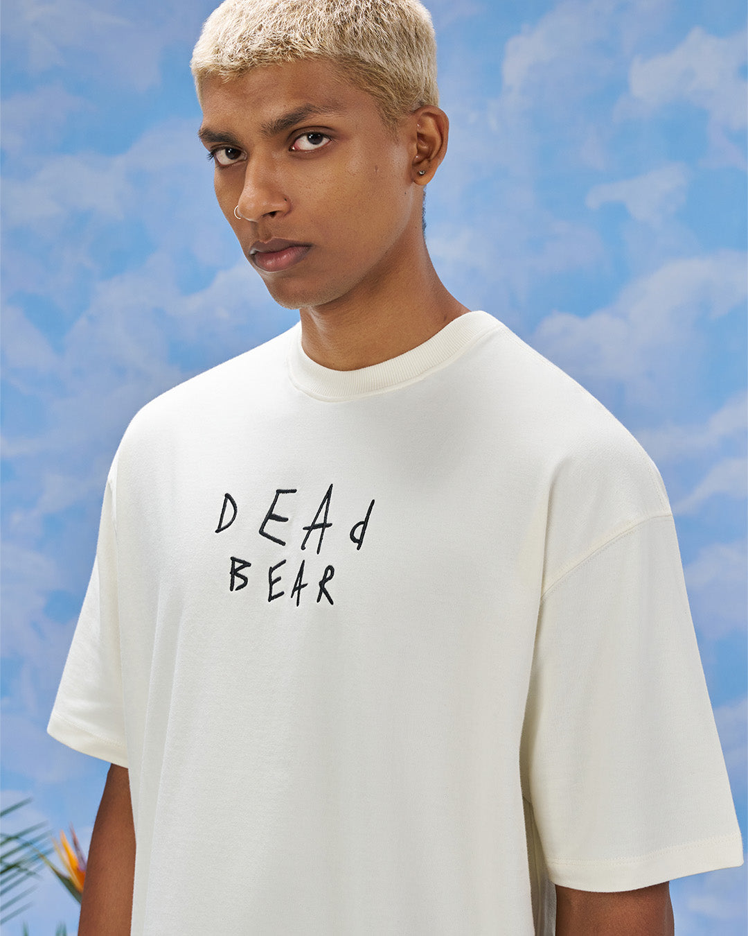 Scribbled Logo Tee Cream
