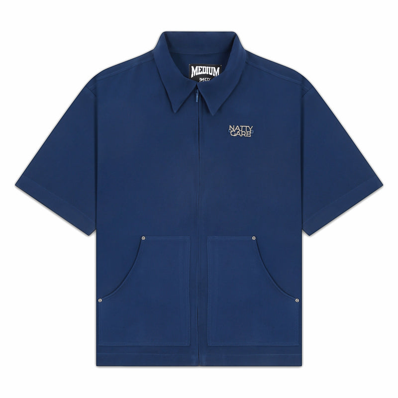 KANG POCKET SHIRT BLUE | NATTY GARB | Streetwear Shirts by Crepdog Crew