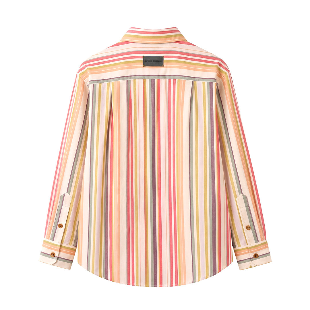 Seersucker Shirt in Afternoon Stripes