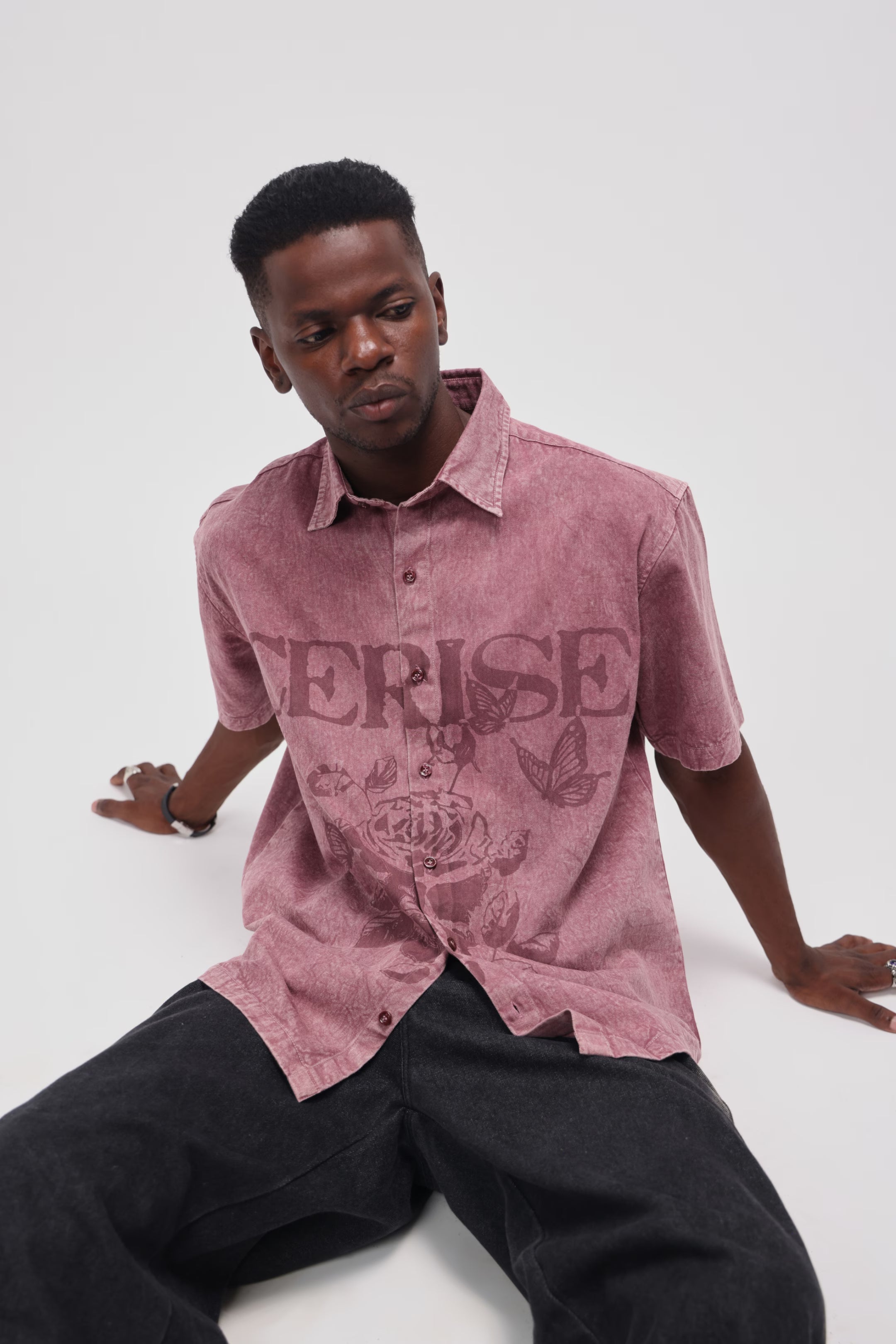 CERISE ROSE MARK SHIRT