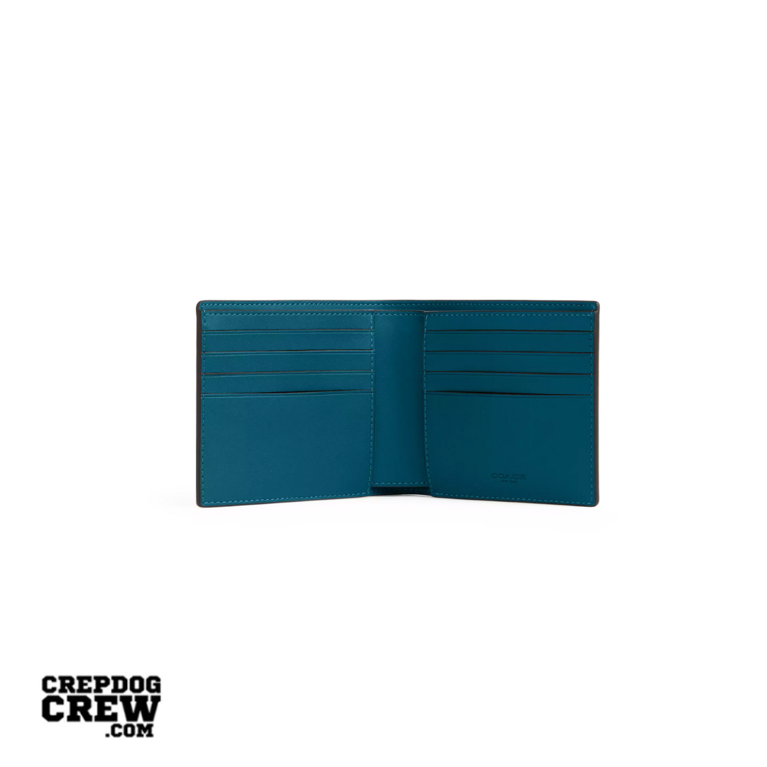 Coach 3-In-1 Wallet In Signature Canvas Aquamarine Teal