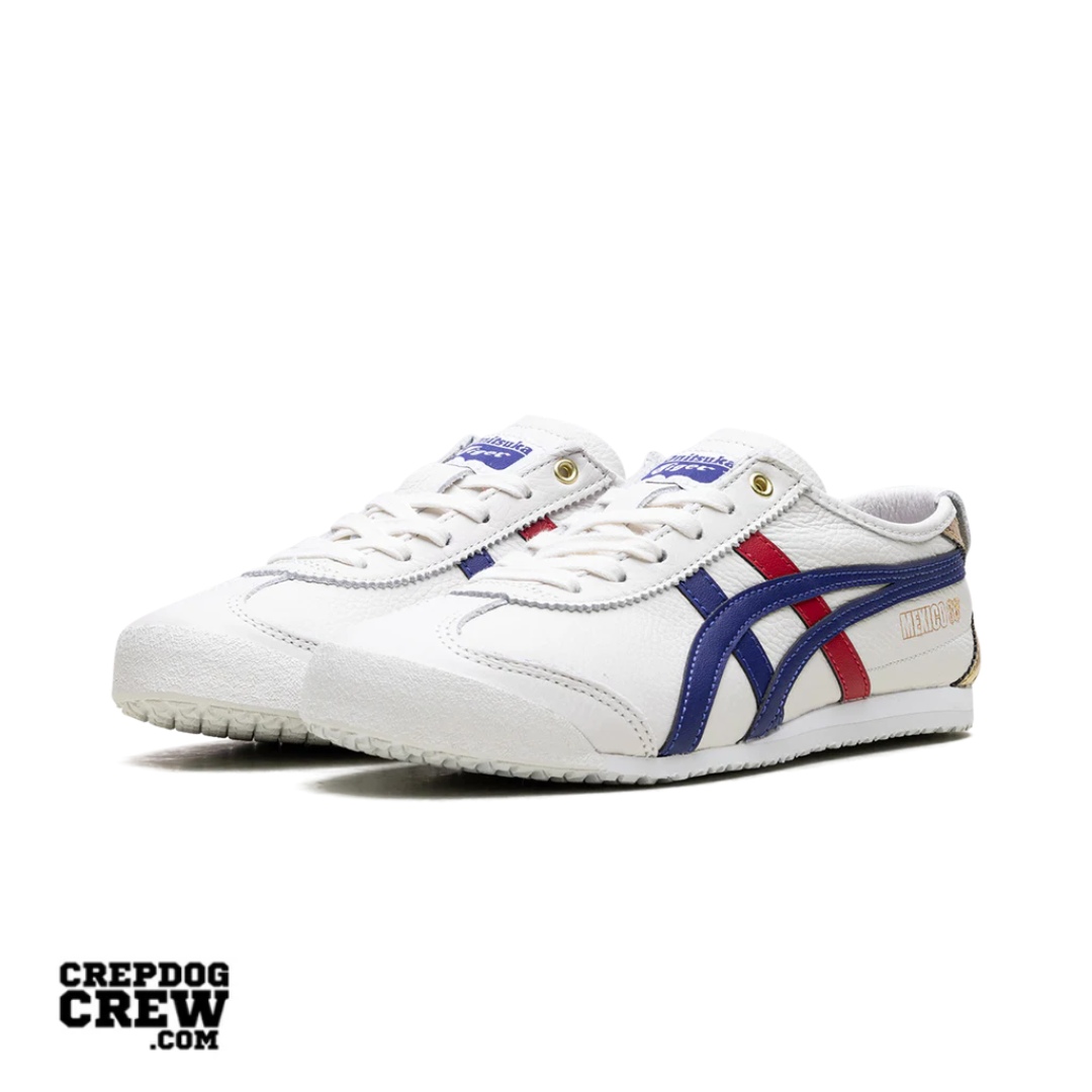 Onitsuka Tiger Mexico 66 White Blue Red Metallic Gold
