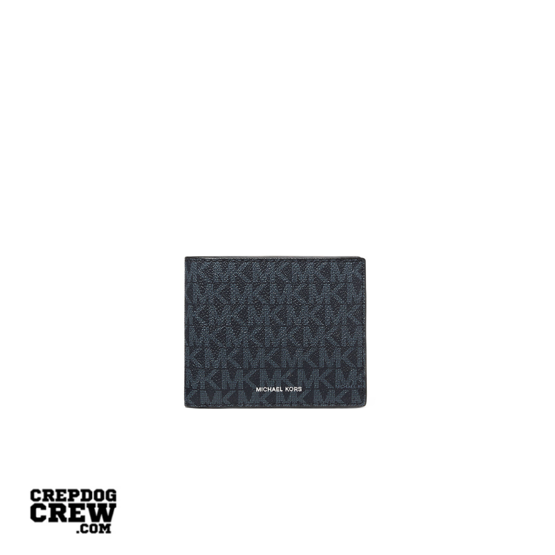 Michael Kors Cooper Logo Billfold Wallet With Coin Pouch ADMRL POLAR BLUE