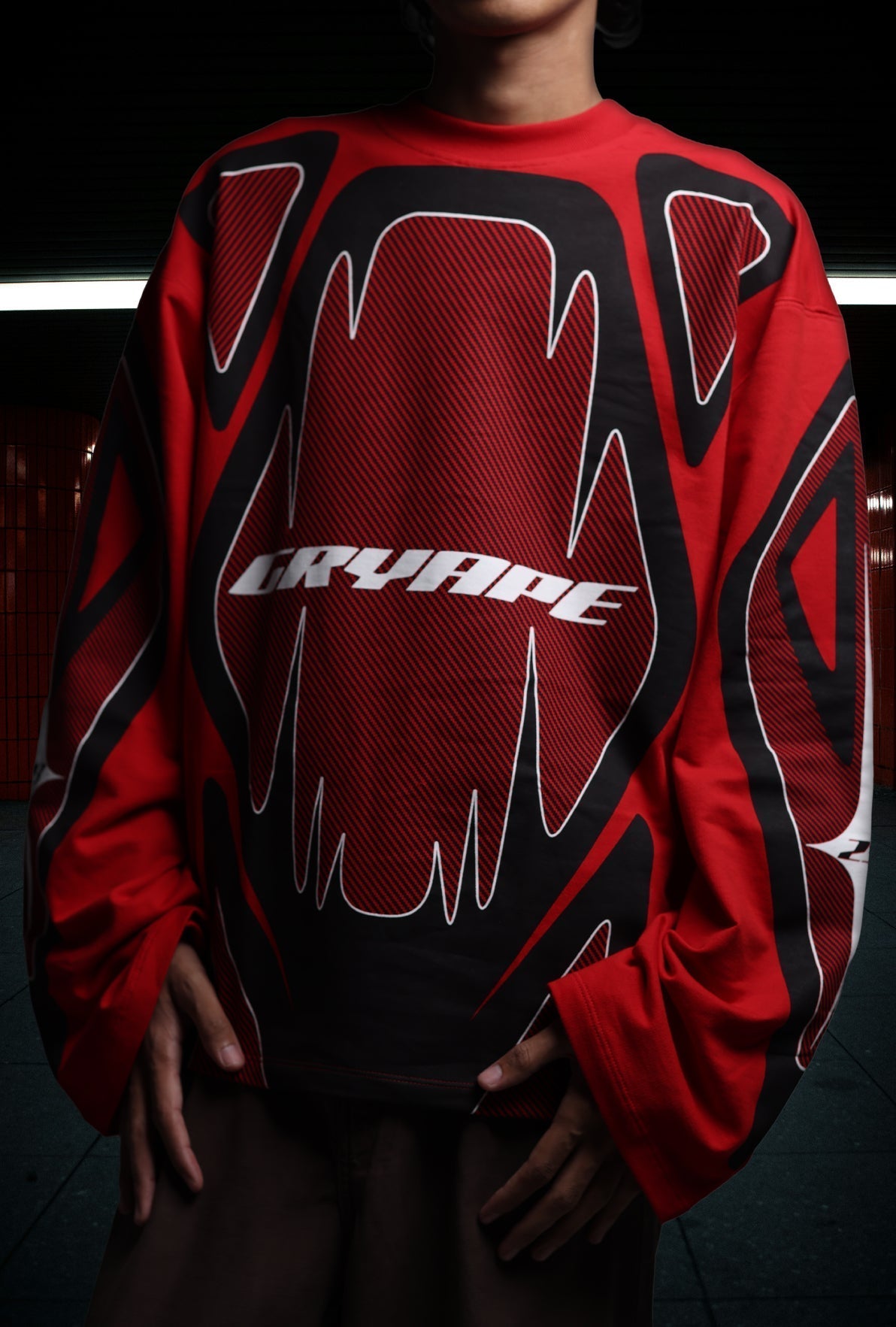 GRYAPE MOTOCROSS JERSEY RED T-SHIRT