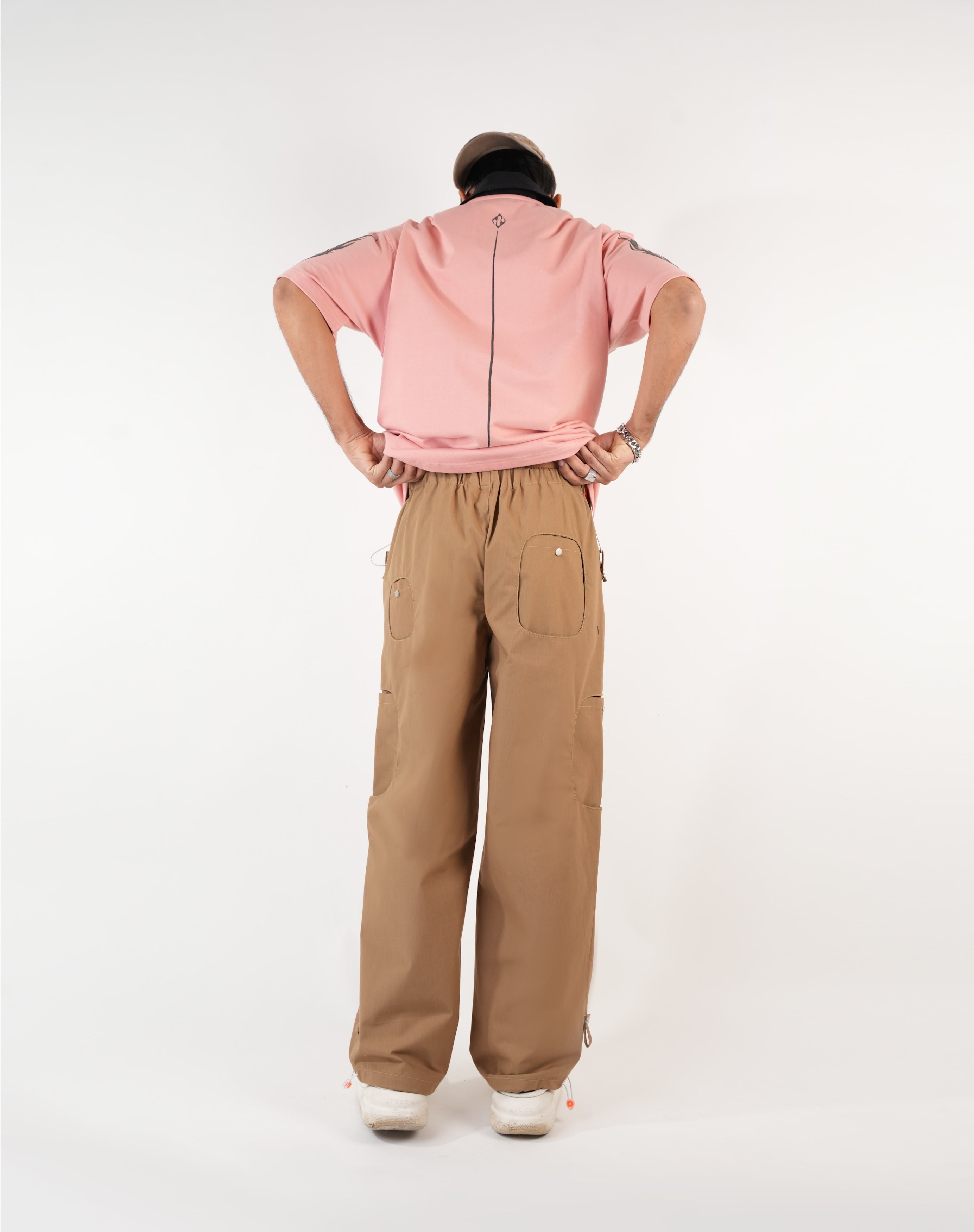 Pop Out Parachute Pant-Khakhi - RTW