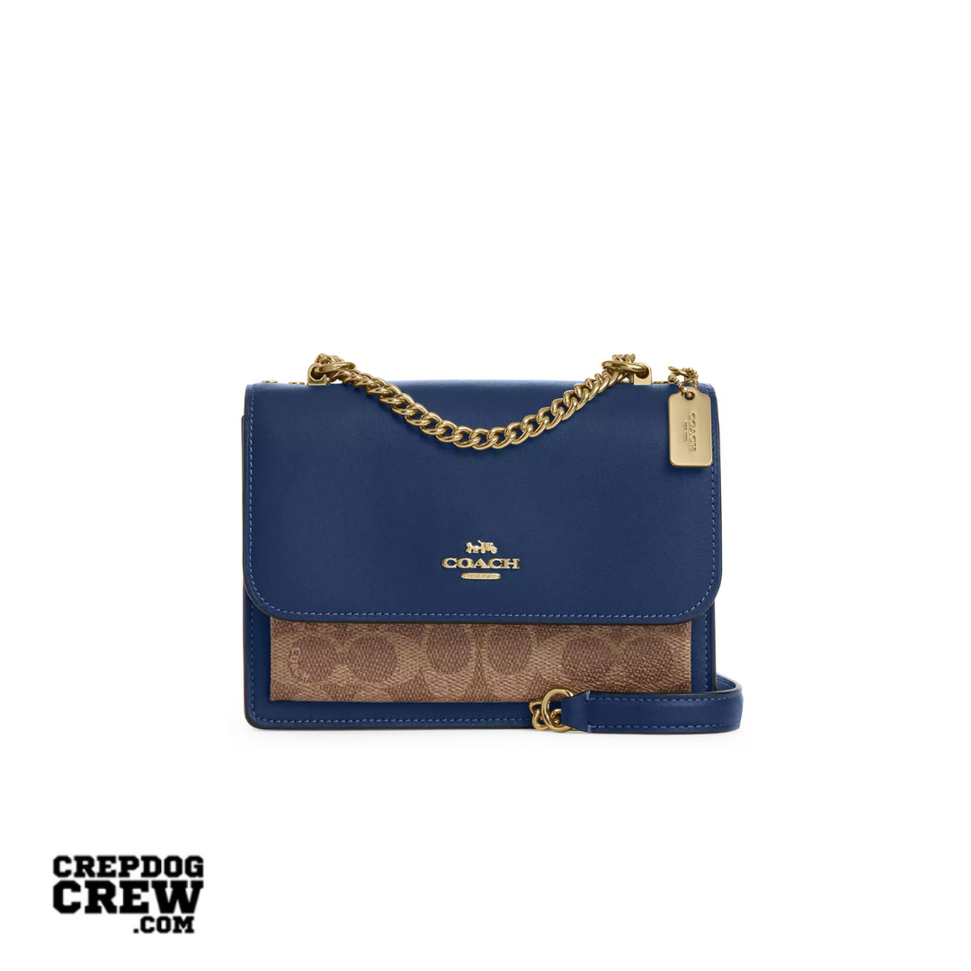 Coach Mini Klare Crossbody Bag In Signature Canvas Gold