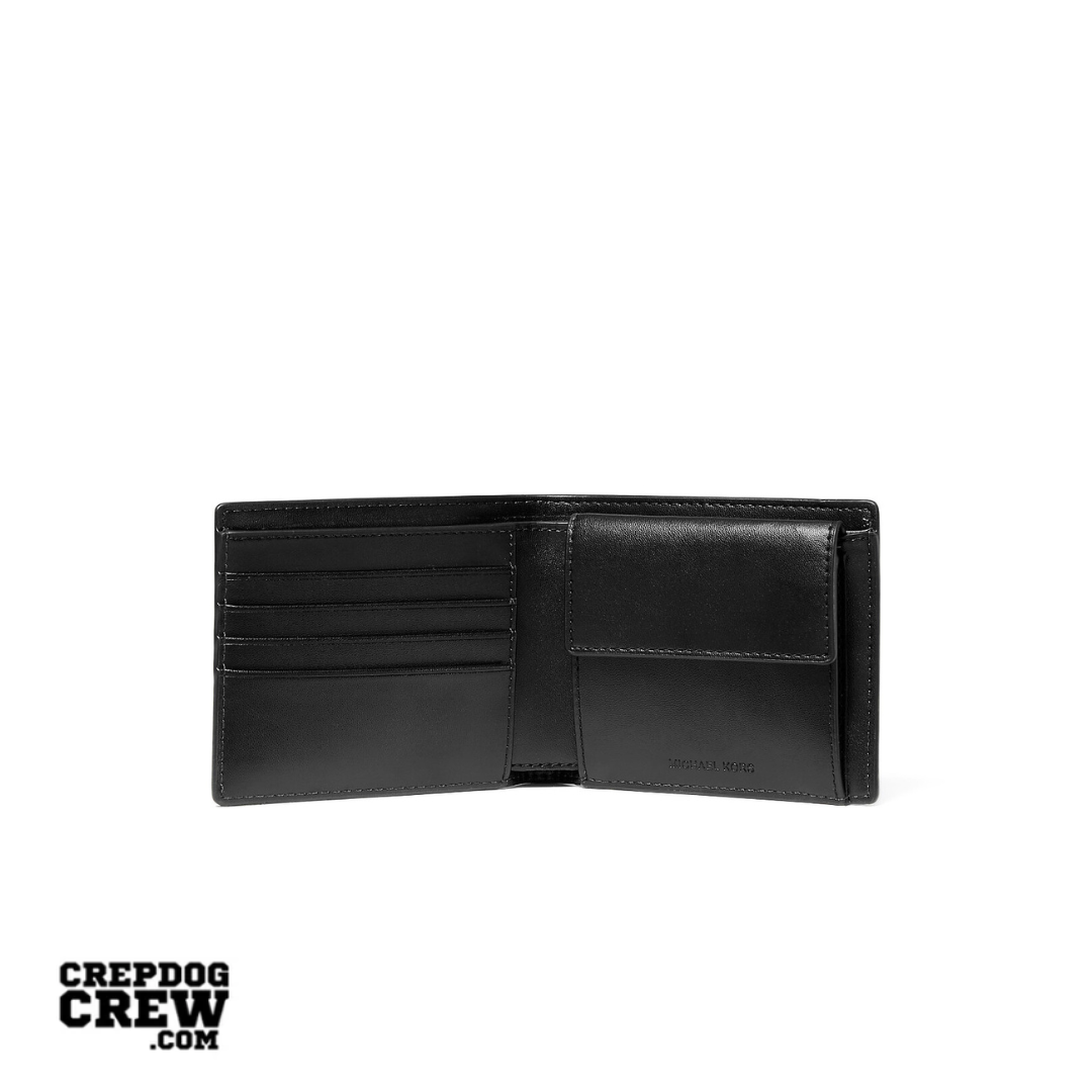 Michael Kors Cooper Logo Billfold Wallet With Coin Pouch ADMRL POLAR BLUE