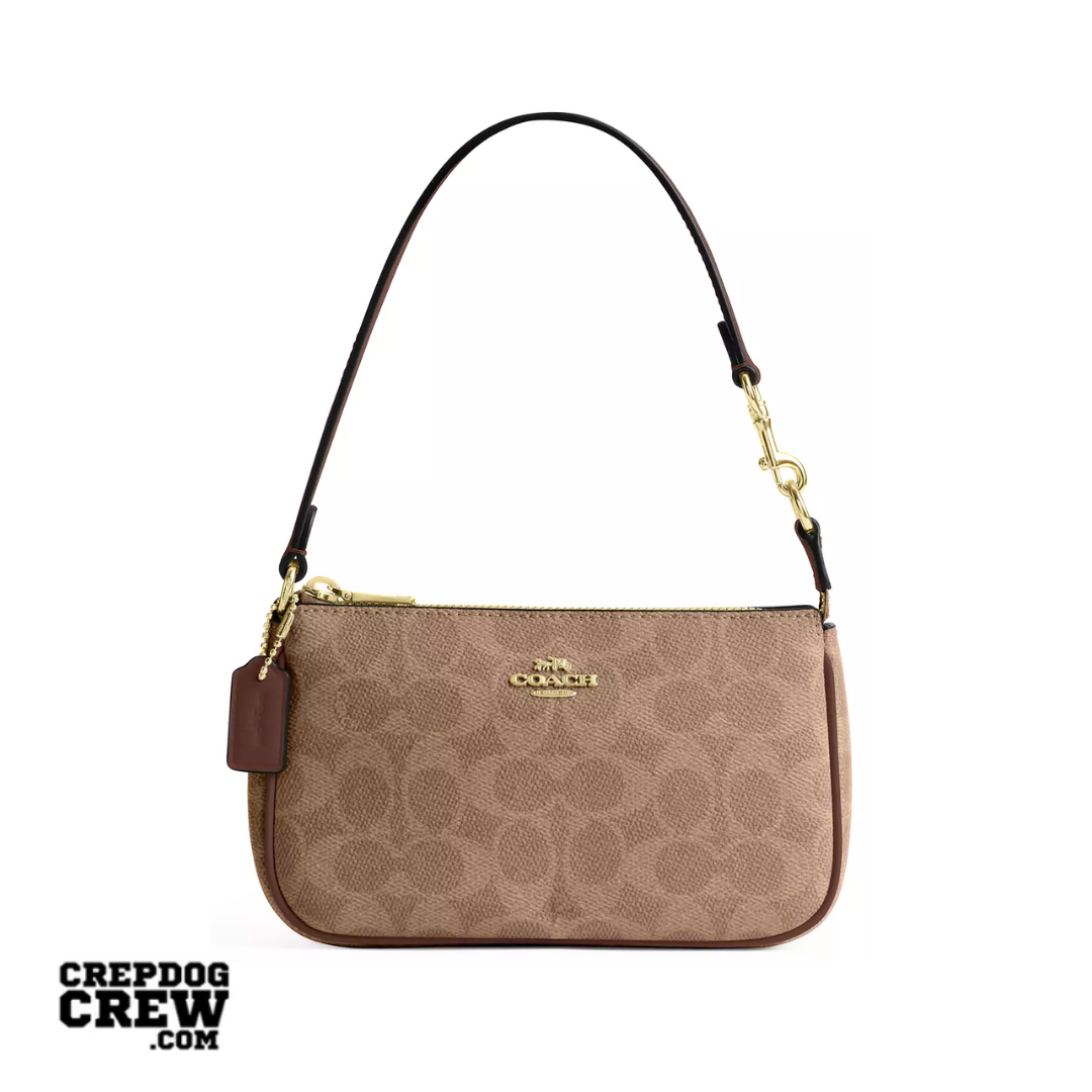 Coach Nolita 19 In Signature Canvas Gold Tan Brown