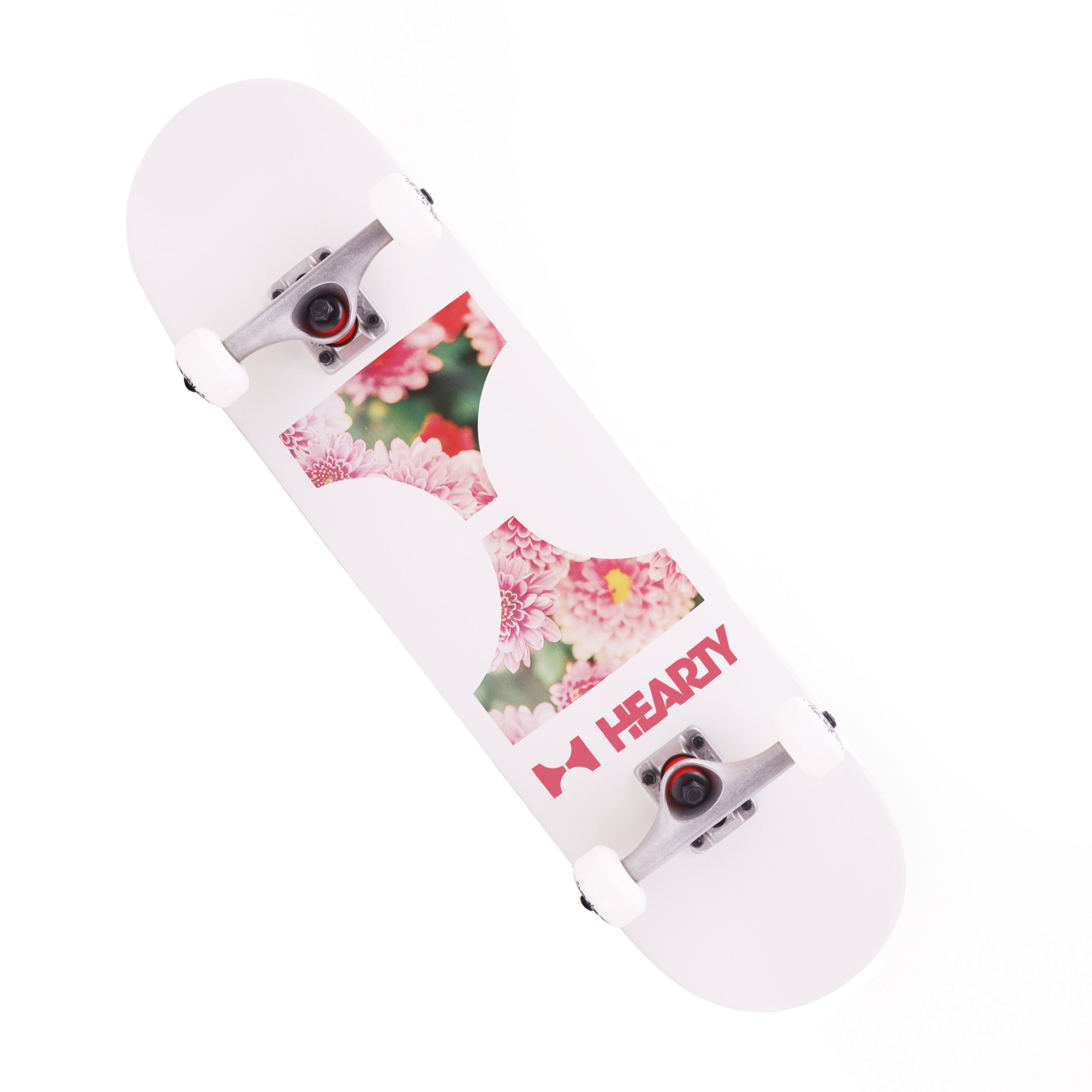 Hearty Skateboards Floral Cream 7.375" To 8.25"