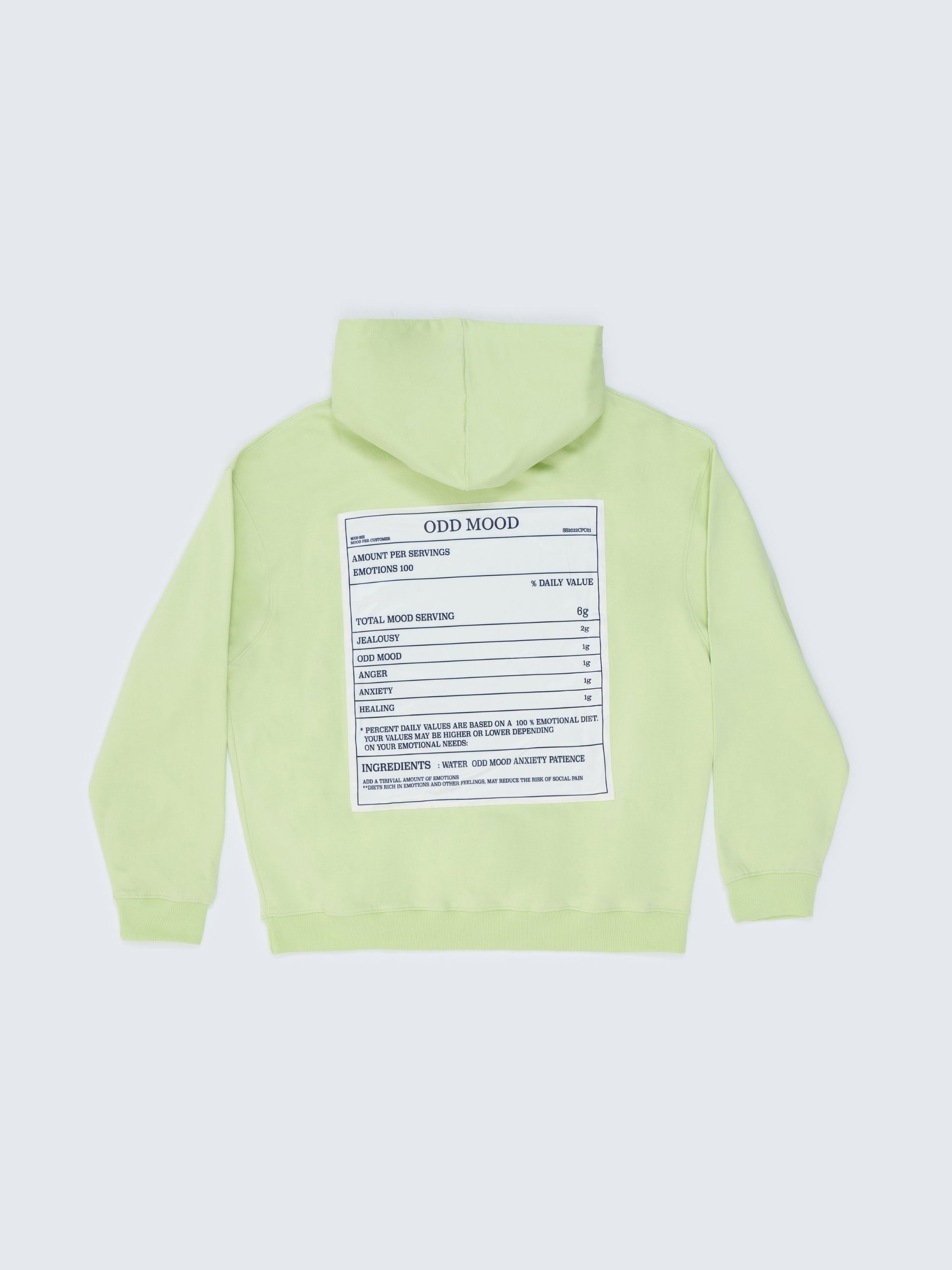 Odd Mood Receipts Hoodie - Lime