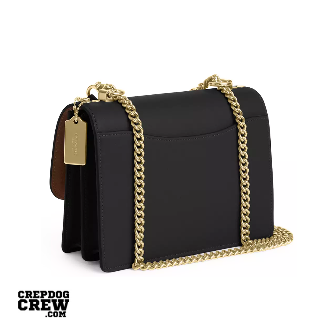 COACH Klare Crossbody Bag In Signature Canvas Gold Walnut Black