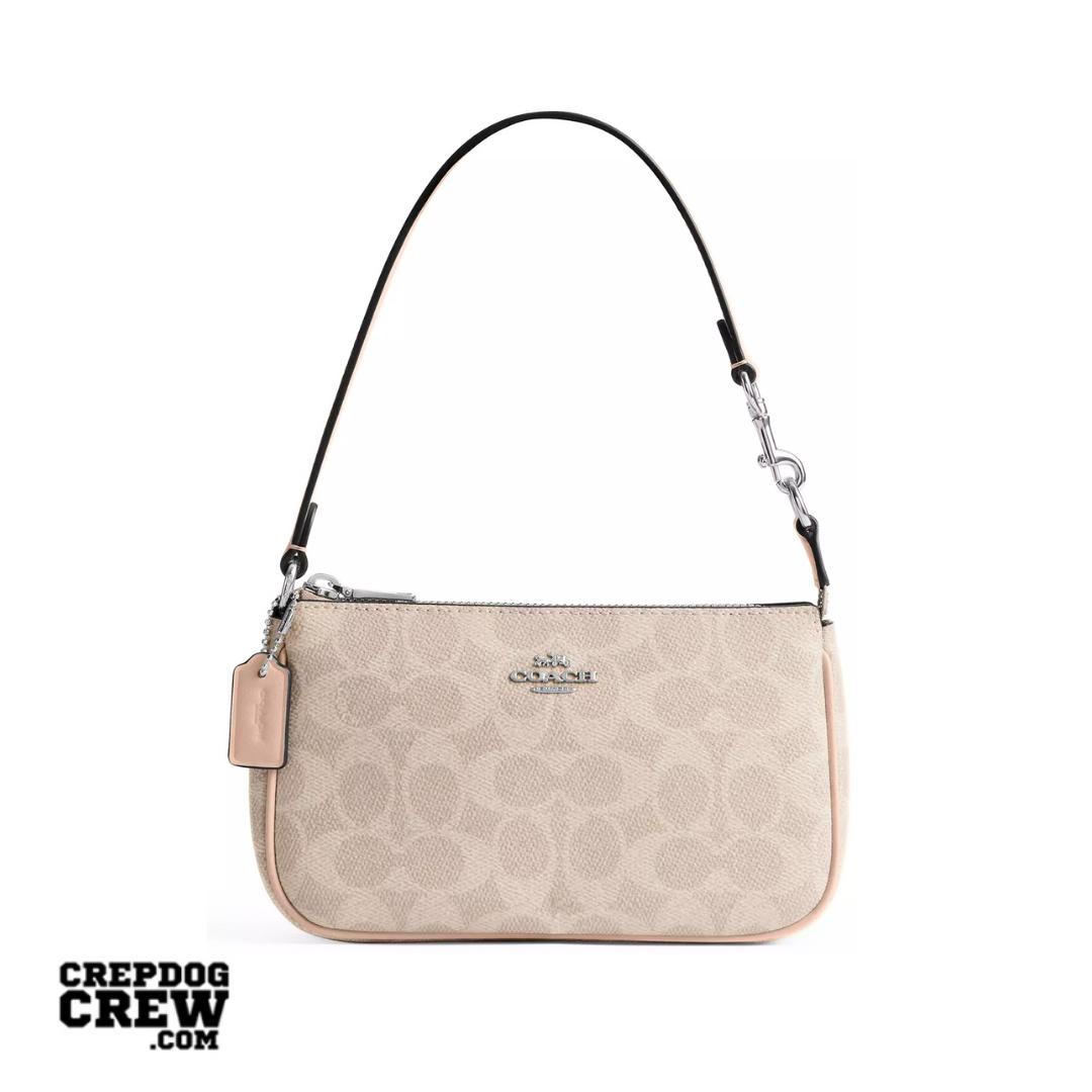 Coach Nolita 19 In Signature Canvas Silver