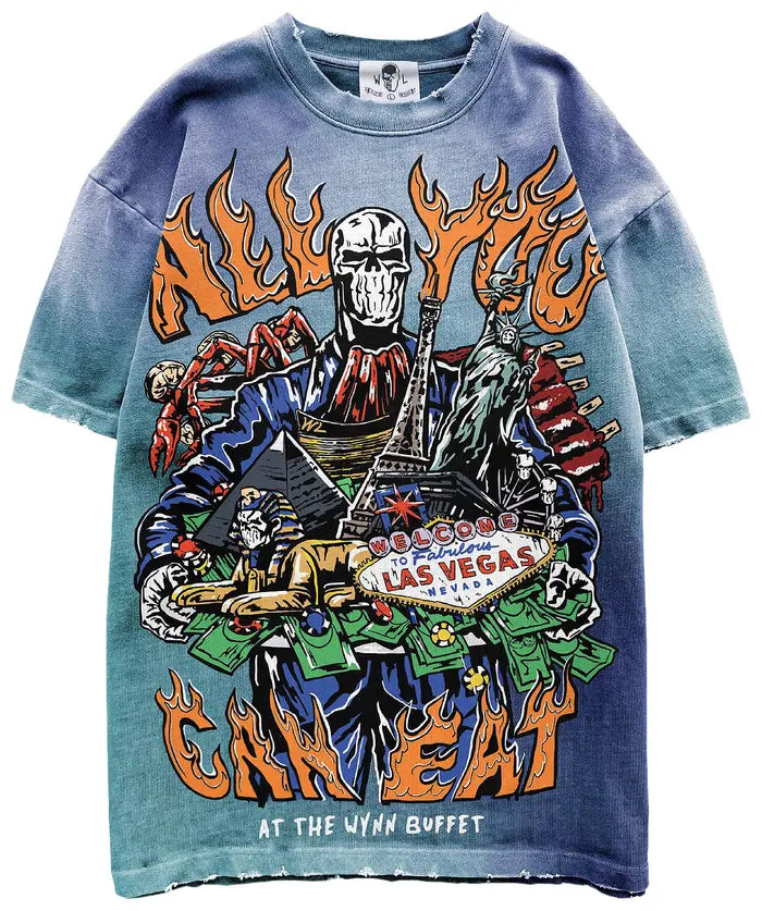 WARREN LOTAS BUFFET TEE AQUAMARINE BLUE