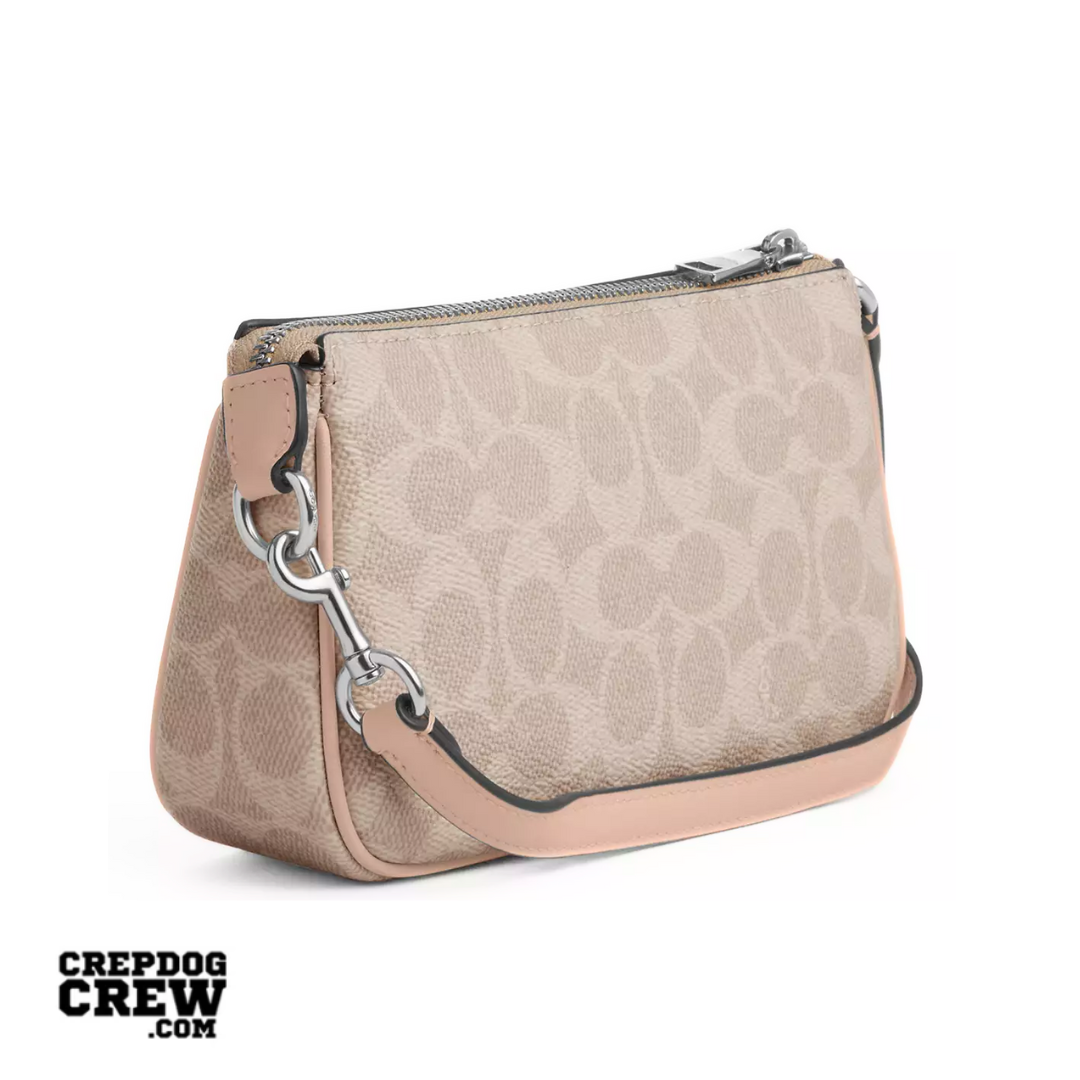 Coach Nolita 19 In Signature Canvas Silver