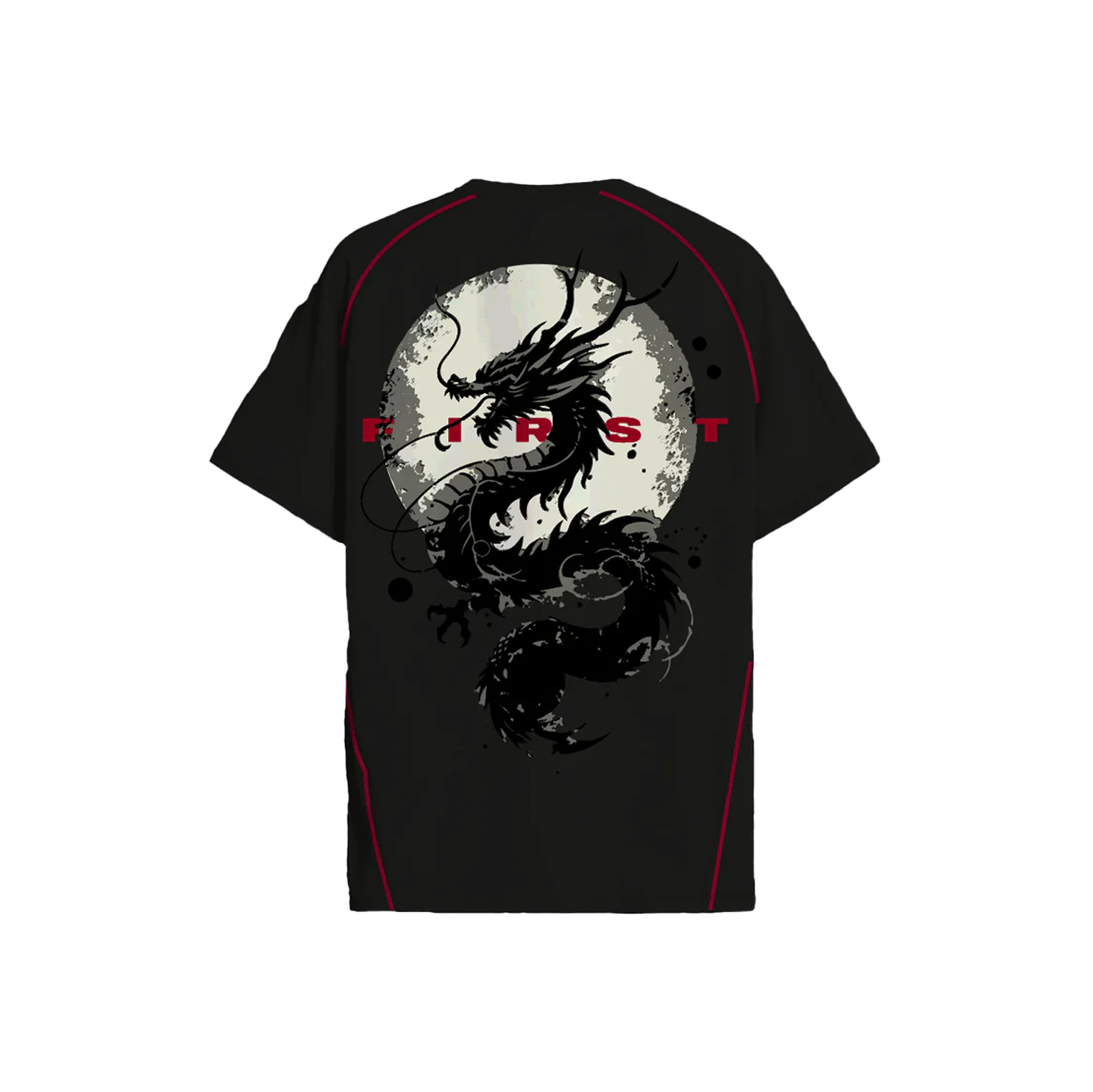 The First Dragon - Oversized T-Shirt (BlacK)