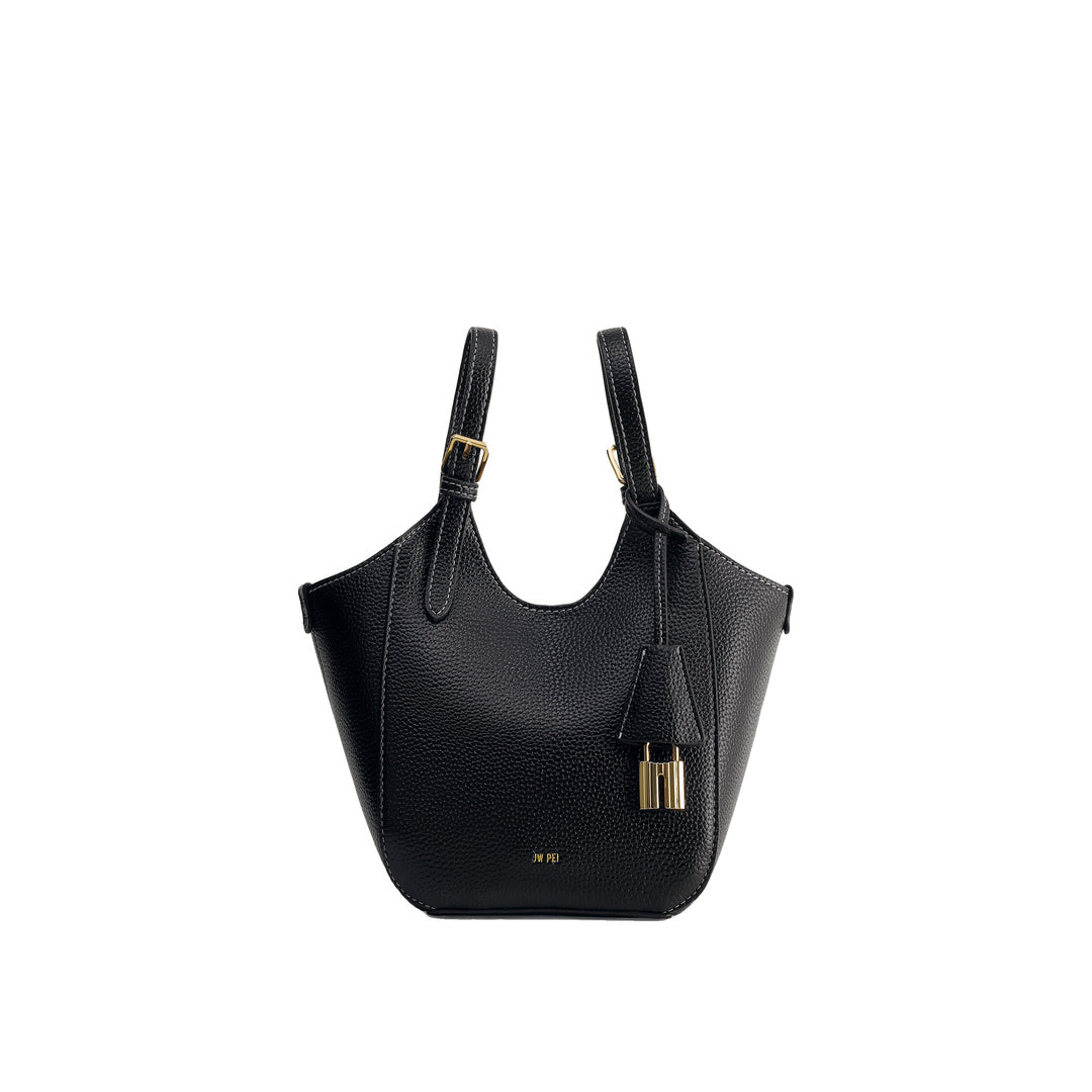 JW PEI Ines Padlock Tote Bag - Black