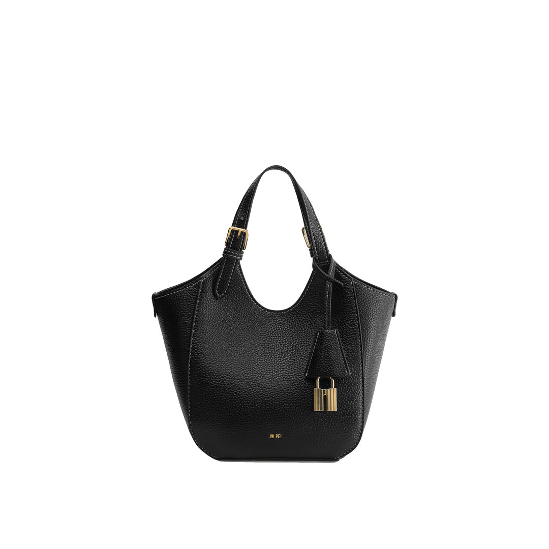 JW PEI Ines Padlock Tote Bag - Black