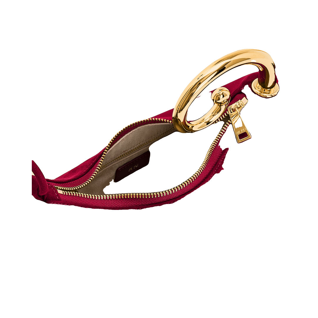JW PEI Nell Fringe Hardware Top Handle Bag - Burgundy