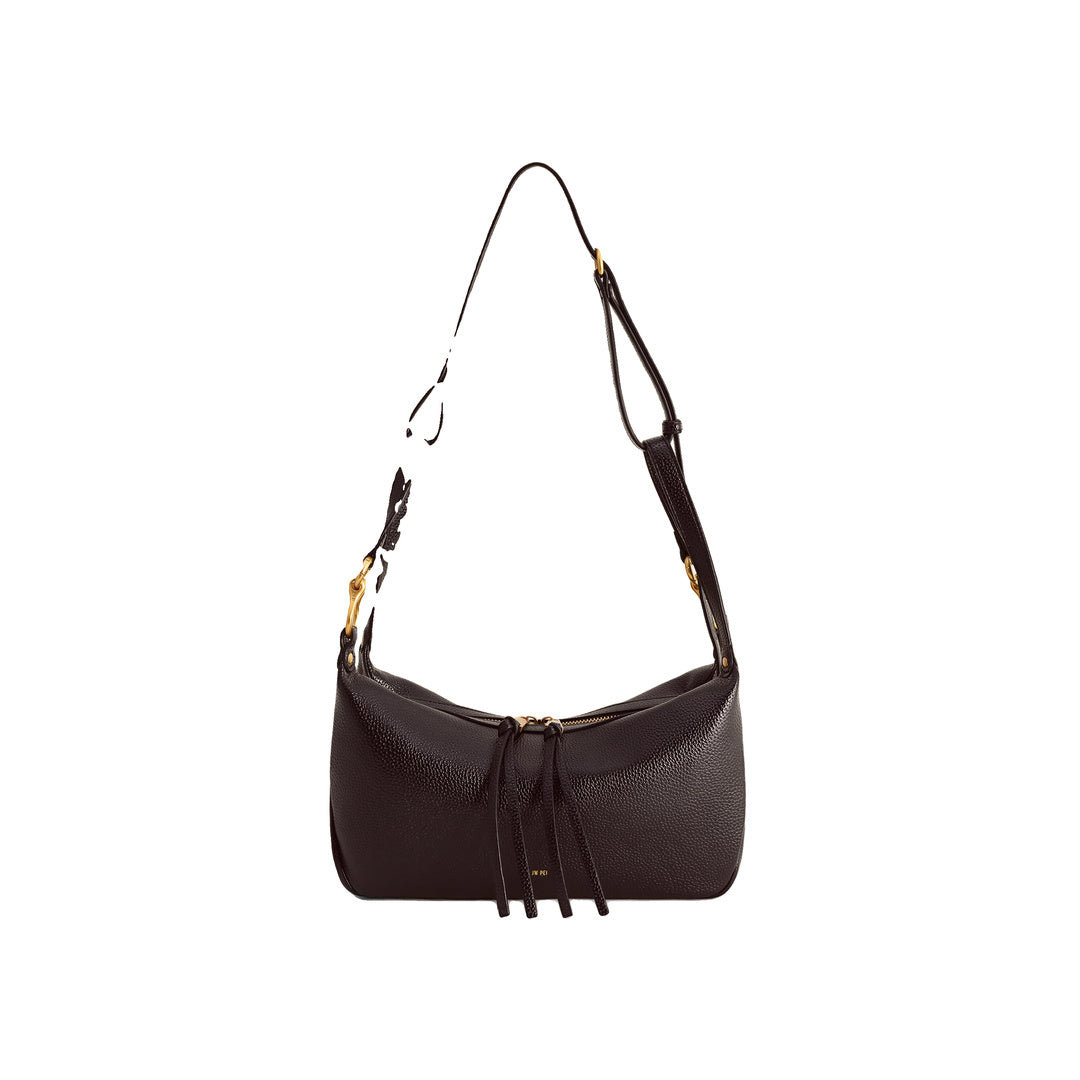 JW PEI Selia Soft-Grain Crossbody Bag - Dark Brown