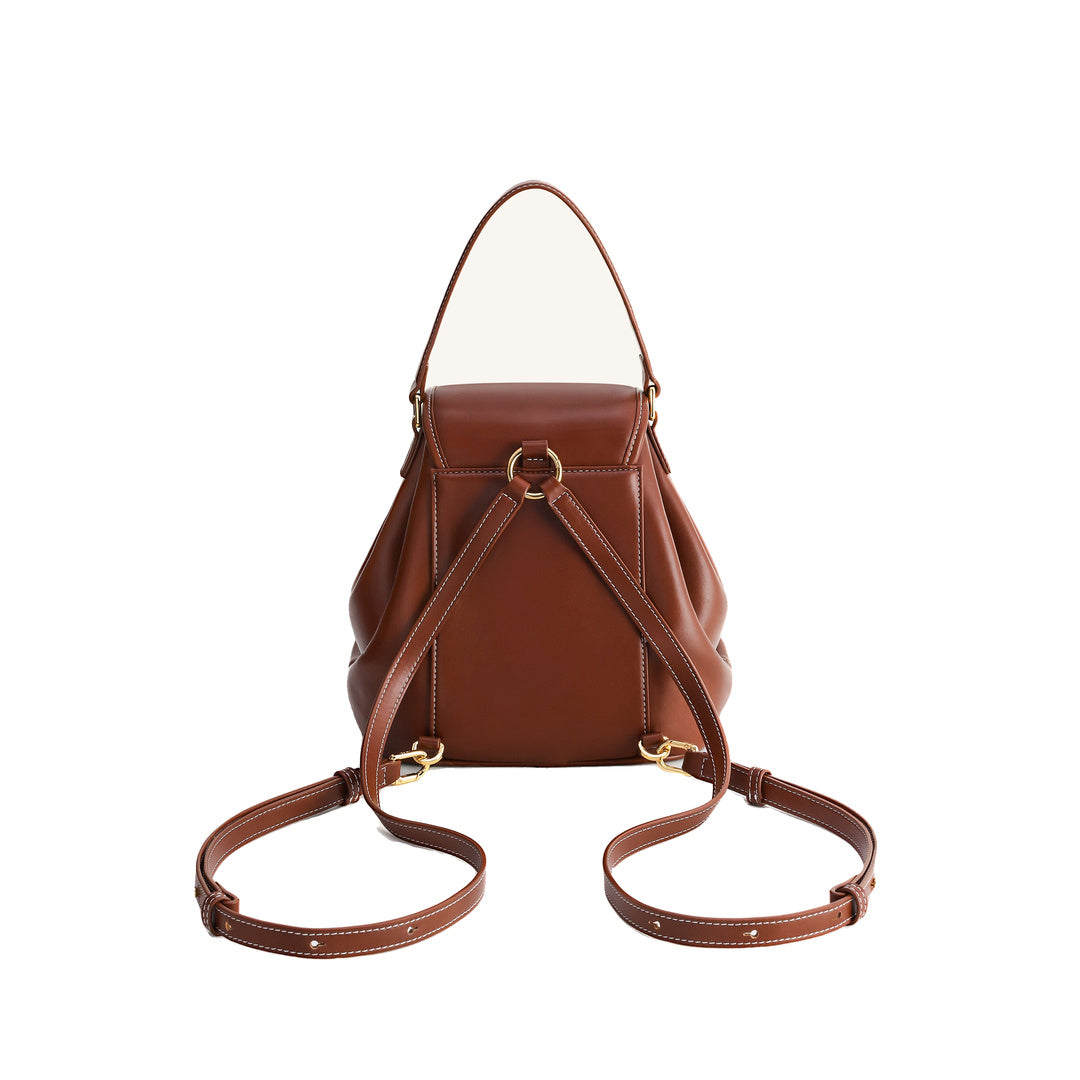 JW PEI Harper Buckle Pocket Backpack - Dark Brown