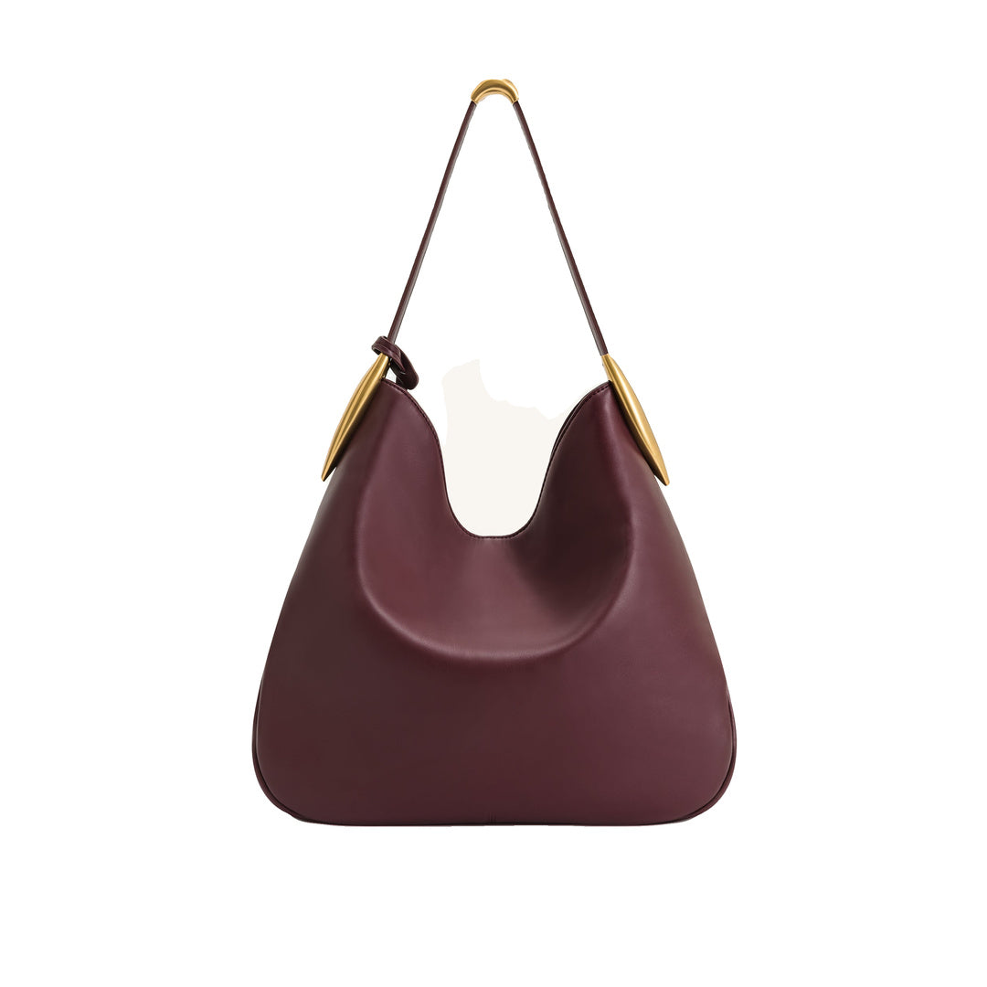 JW PEI Nina Metal Charm Hobo Bag - Burgundy