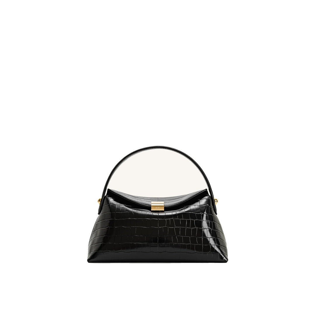 JW PEI Talia Top Handle Bag - Black Croc
