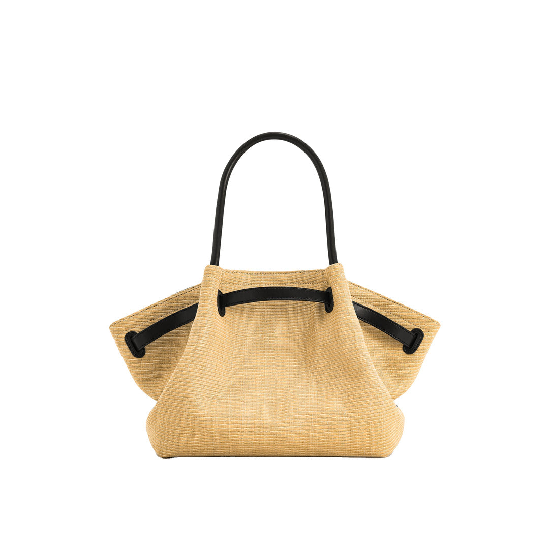JW PEI Hana  Medium Faux Straw Tote Bag - Brown Straw