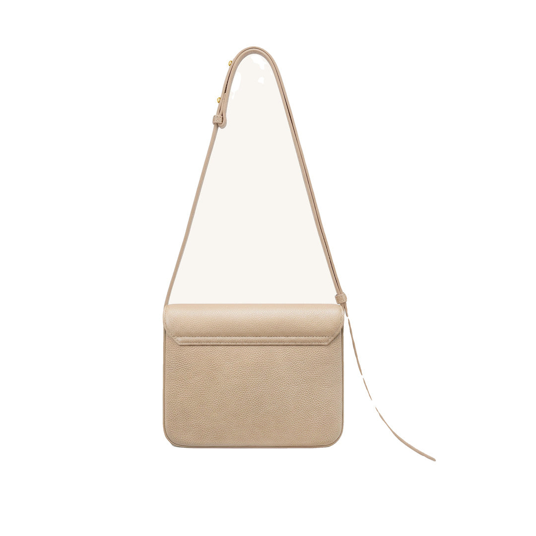 JW PEI Evania Lock Pebbled Shoulder Bag - Khaki