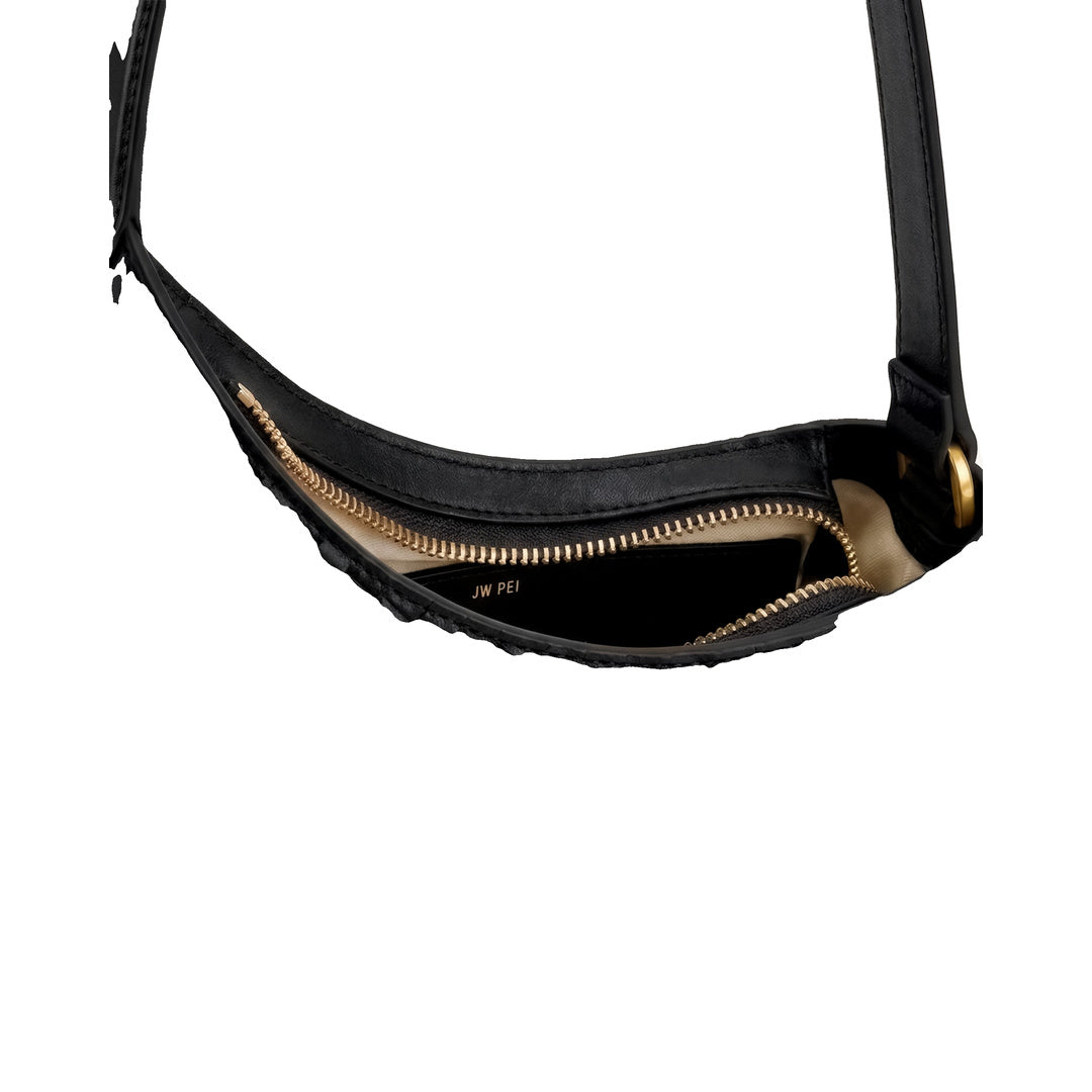 JW PEI Lyra Woven Shoulder Bag - Black