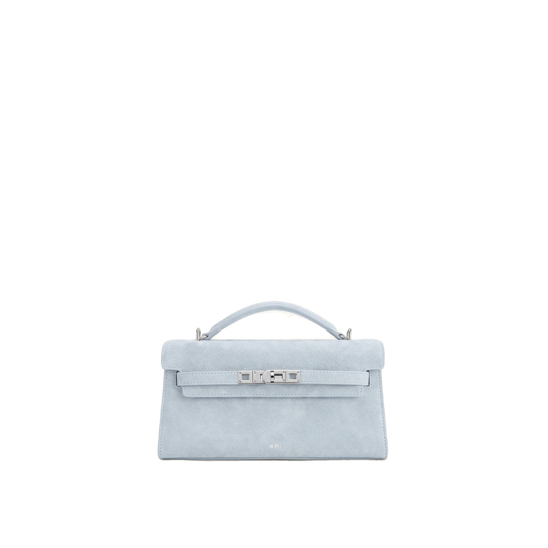 JW PEI Noor Faux Suede Top Handle Bag - Blue