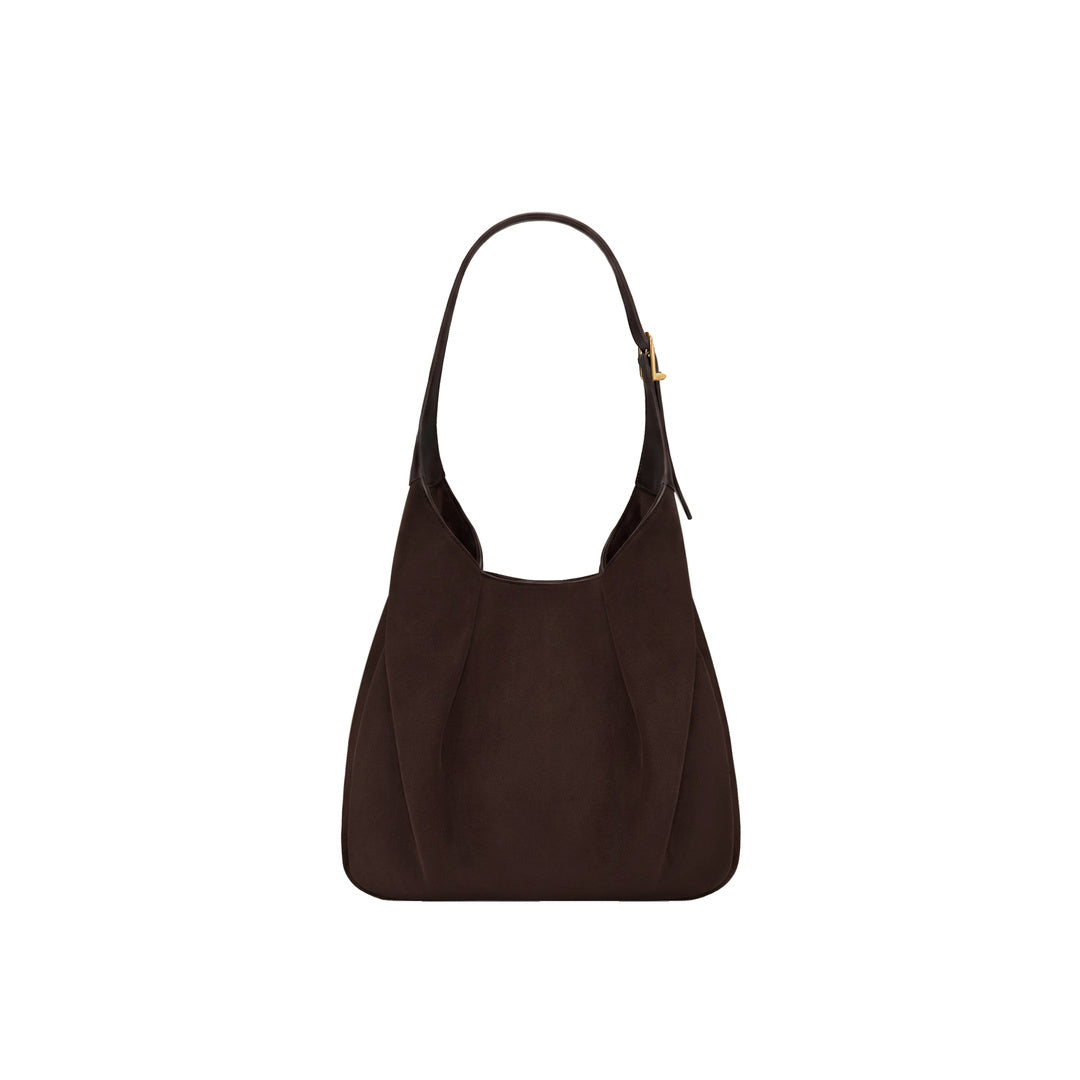 JW PEI Alina Faux Suede Hobo Bag - Chocolate Brown