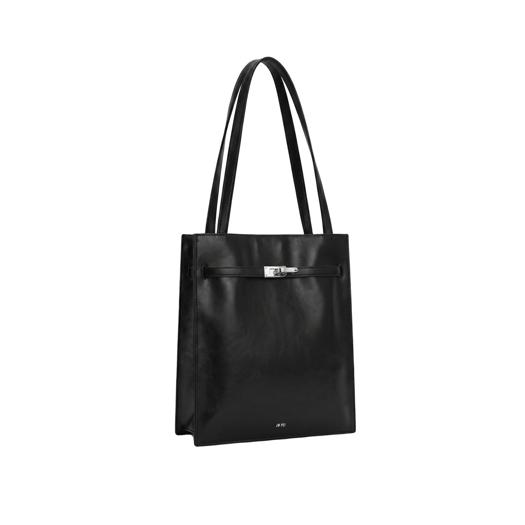 JW PEI Noelle Belted Tote Bag - Black