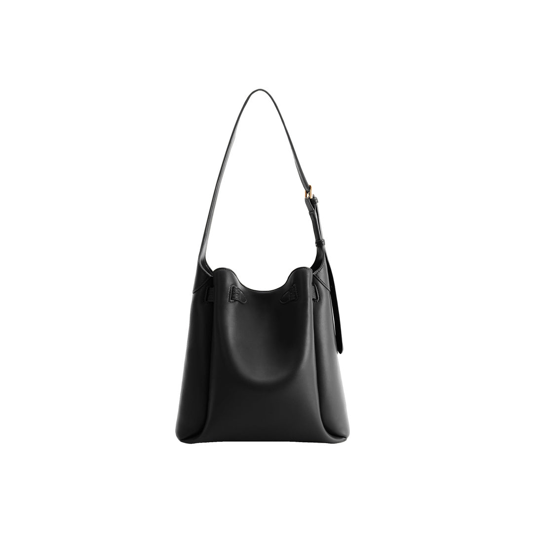 JW PEI Charlene Double Buckle Hobo Bag - Black