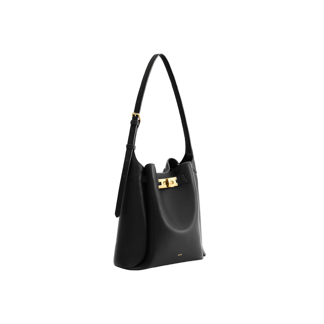 JW PEI Charlene Double Buckle Hobo Bag - Black