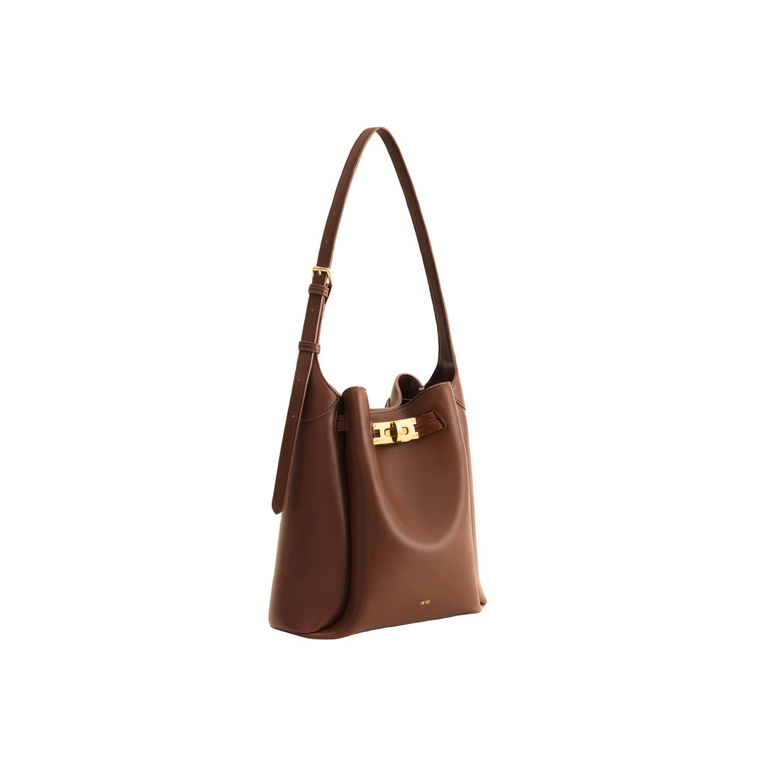 JW PEI Charlene Double Buckle Hobo Bag - Brown