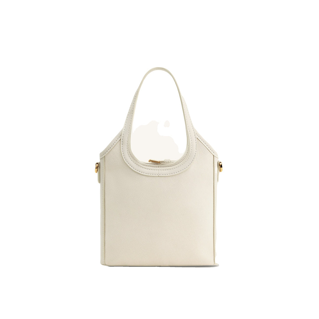 JW PEI Brooke Mini Belted Embellished Orchid Beaded Top Handle Bag - Ivory