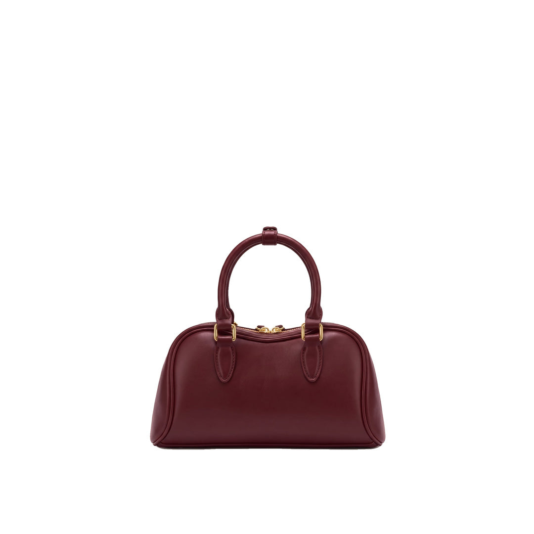 JW PEI Rosalie Bowler Top Handle Bag - Dark Burgundy