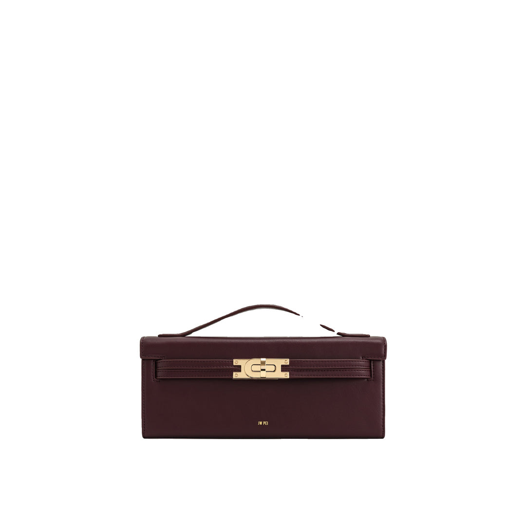 JW PEI Bria Structured Top Handle Bag - Deep Burgundy