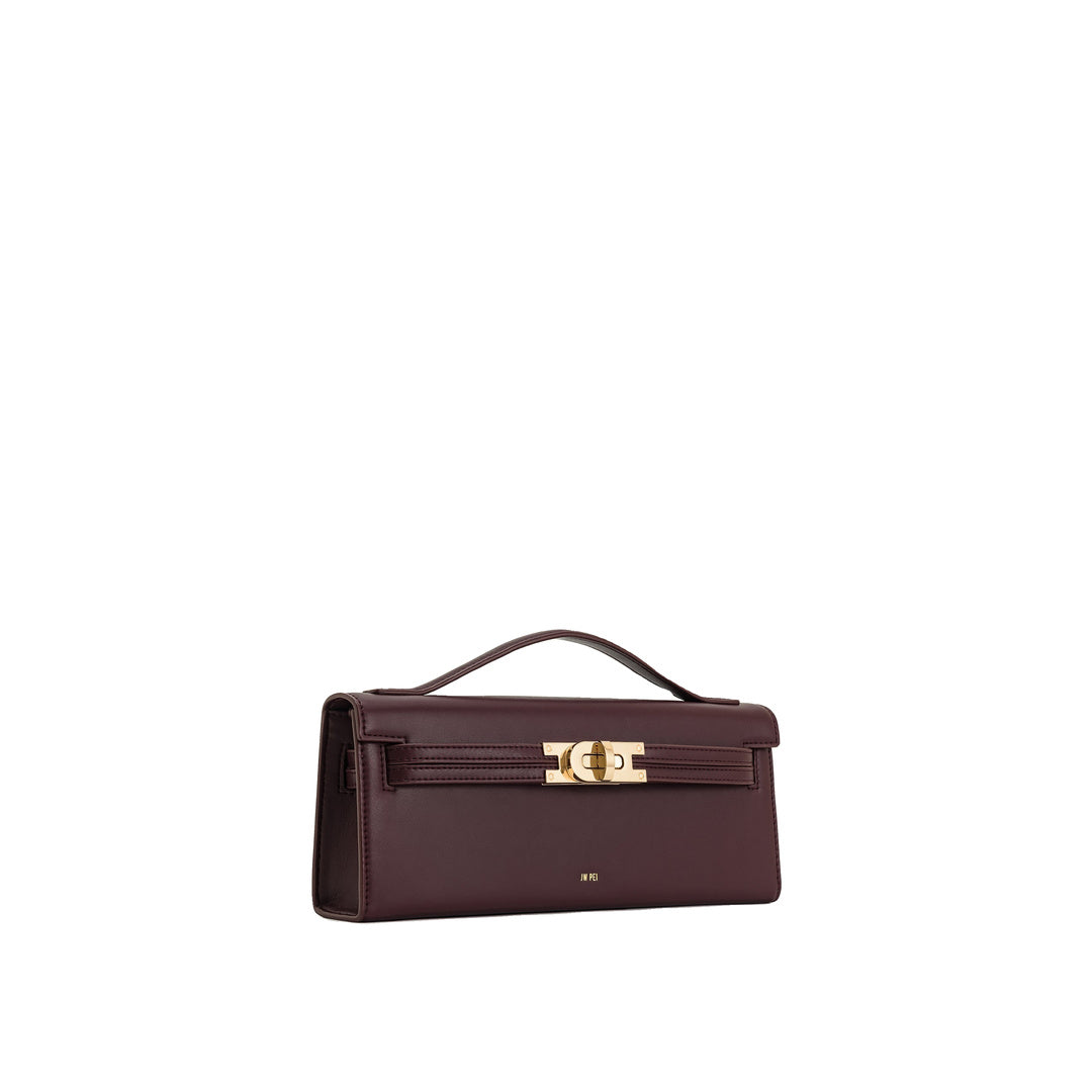 JW PEI Bria Structured Top Handle Bag - Deep Burgundy