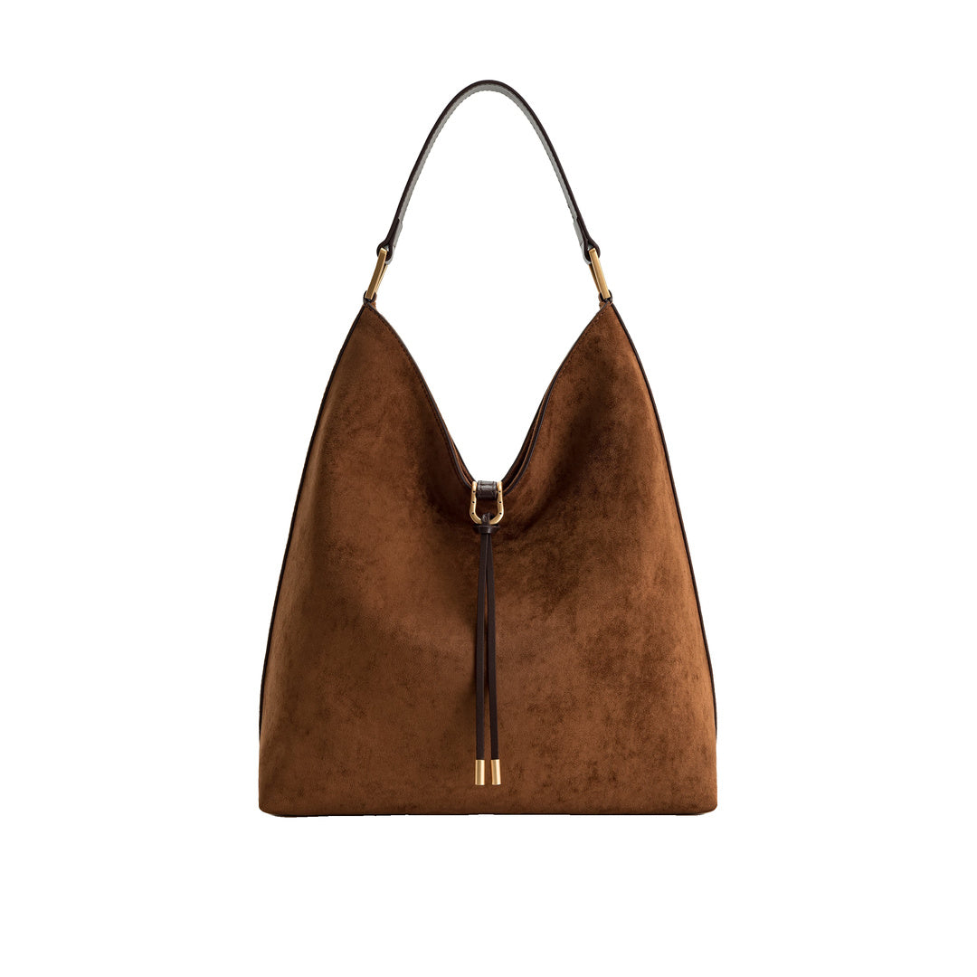 JW PEI Aria Faux Suede Shoulder Bag - Brown
