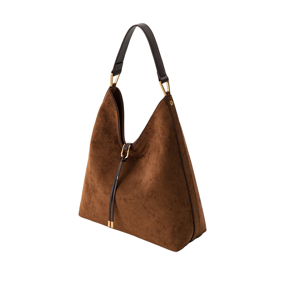 JW PEI Aria Faux Suede Shoulder Bag - Brown
